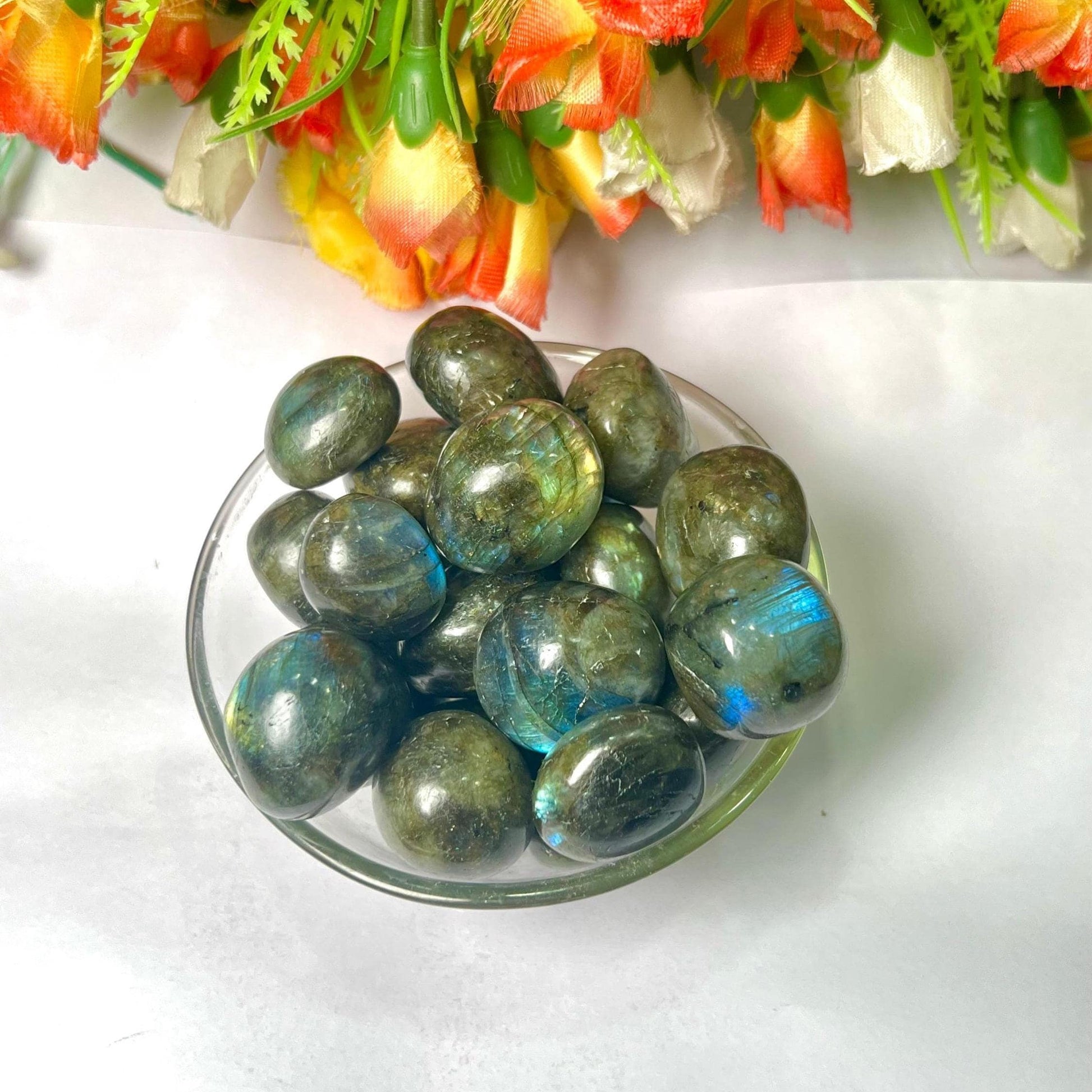 Rainbow Labradorite Stone Tumbled Stone - Spiritual Stone -Healing Crystals in pack sizes of 1,3,5, and 10 Pieces Quality AAAAA +++++