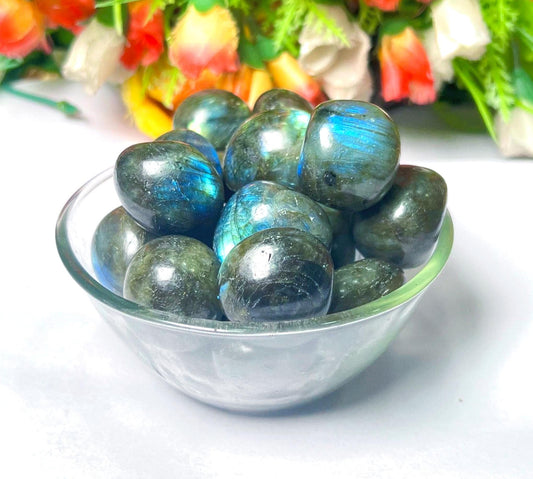 Rainbow Labradorite Stone Tumbled Stone - Spiritual Stone -Healing Crystals in pack sizes of 1,3,5, and 10 Pieces Quality AAAAA +++++