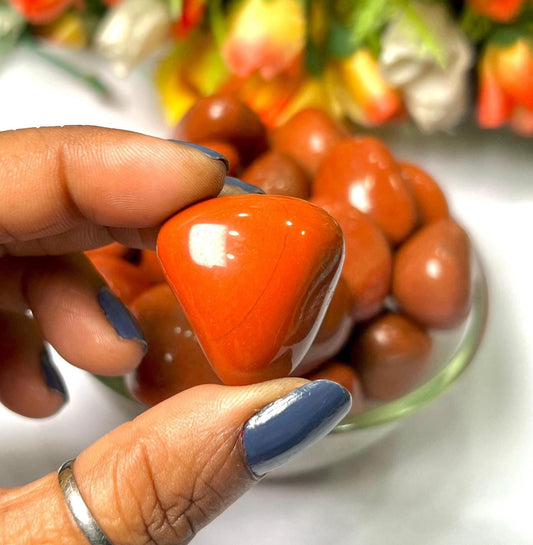 Red Jasper Stone Tumbled Stone - Spiritual Stone -Healing Crystals in pack sizes of 1,3,5, and 10 Pieces Quality AAAAA +++++