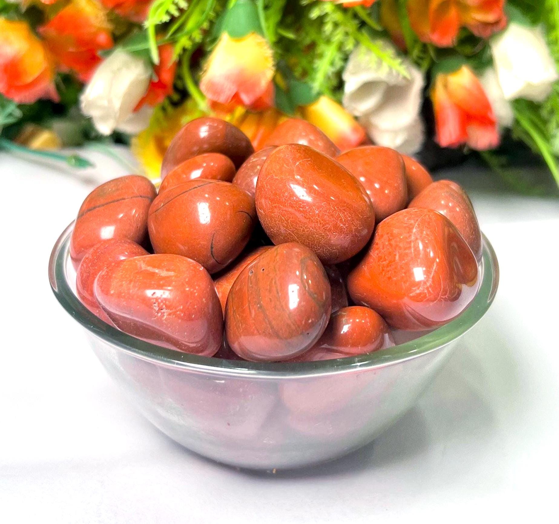 Red Jasper Stone Tumbled Stone - Spiritual Stone -Healing Crystals in pack sizes of 1,3,5, and 10 Pieces Quality AAAAA +++++