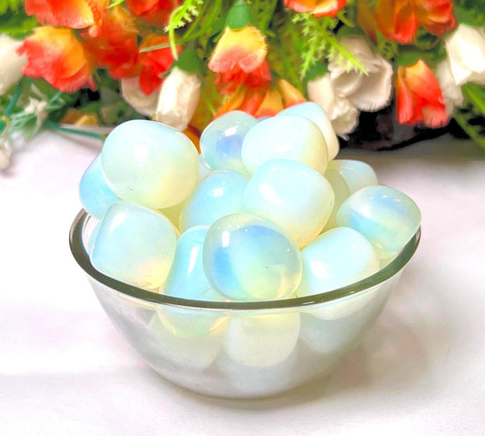 Opalite Stone Tumbled Stone - Spiritual Stone -Healing Crystals in pack sizes of 1,3,5, and 10 Pieces Quality AAAAA +++++