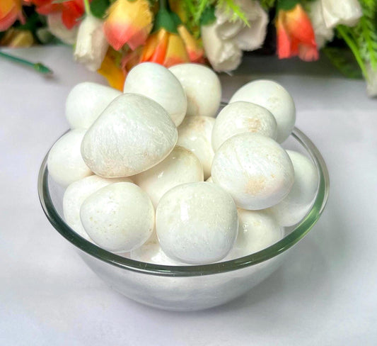 Scolecite Stone Tumbled Stone - Spiritual Stone -Healing Crystals in pack sizes of 1,3,5, and 10 Pieces Quality AAAAA +++++