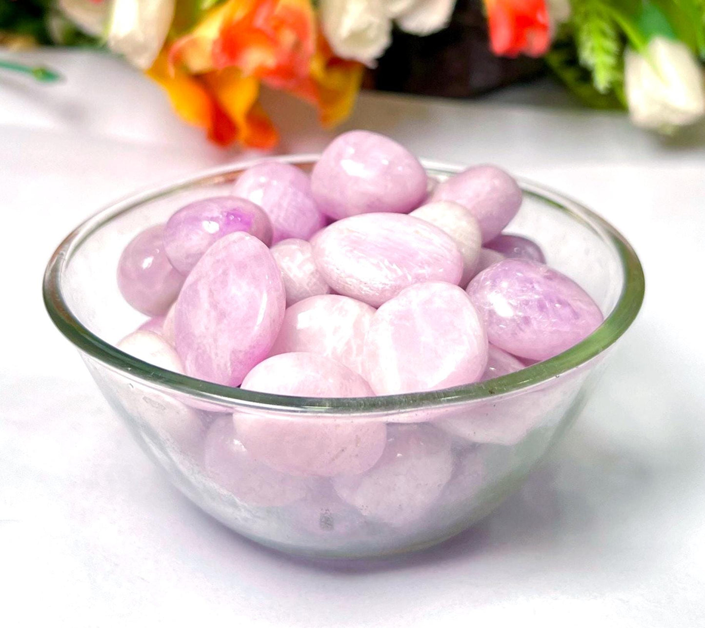 Kunzite Stone Tumbled Stone - Spiritual Stone -Healing Crystals in pack sizes of 1,3,5, and 10 Pieces Quality AAAAA +++++