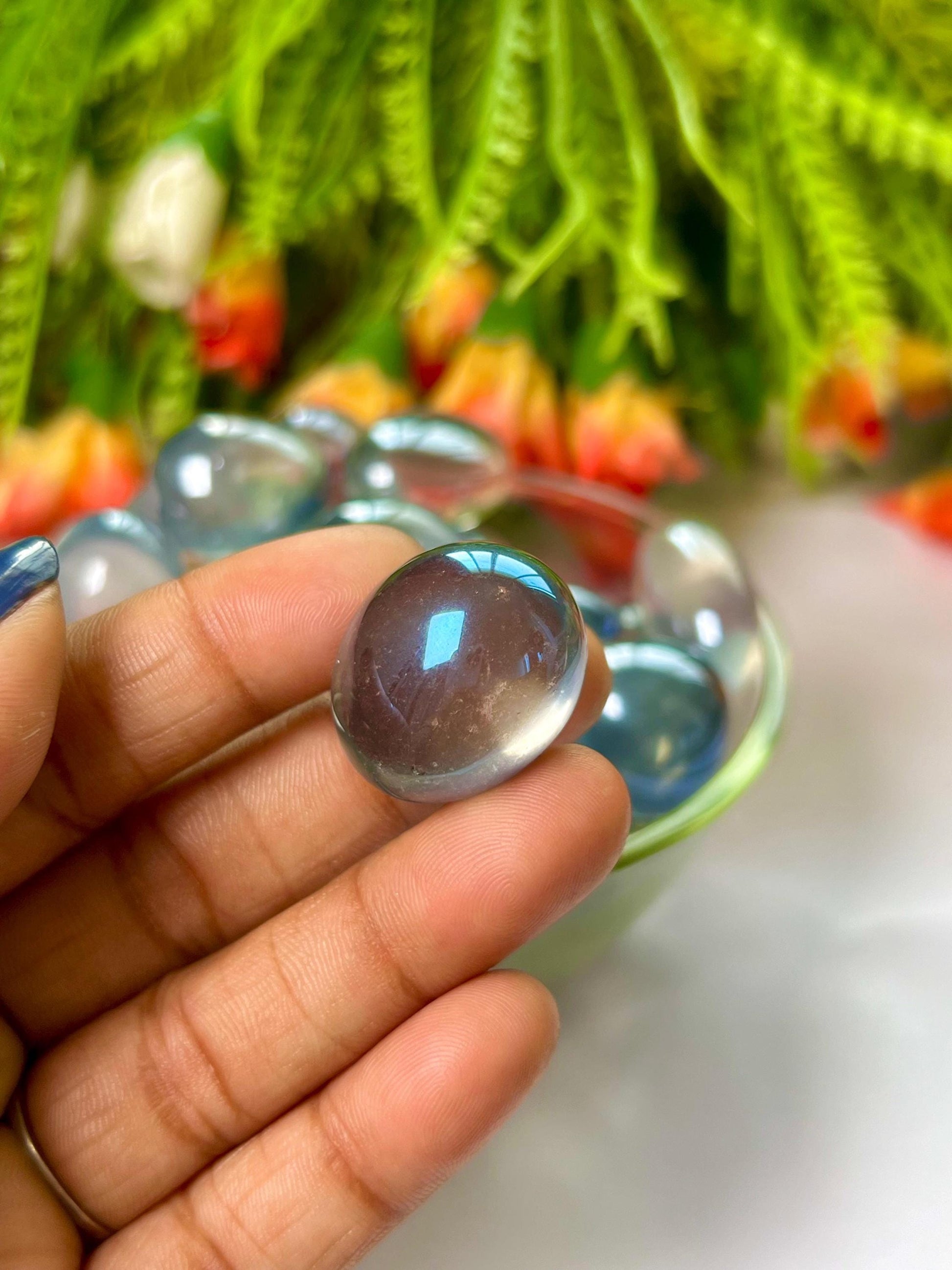 Labradorite Aura Quartz Stone Tumbled Stone - Spiritual Stone -Healing Crystals in pack sizes of 1,3,5, and 10 Pieces Quality AAAAA +++++