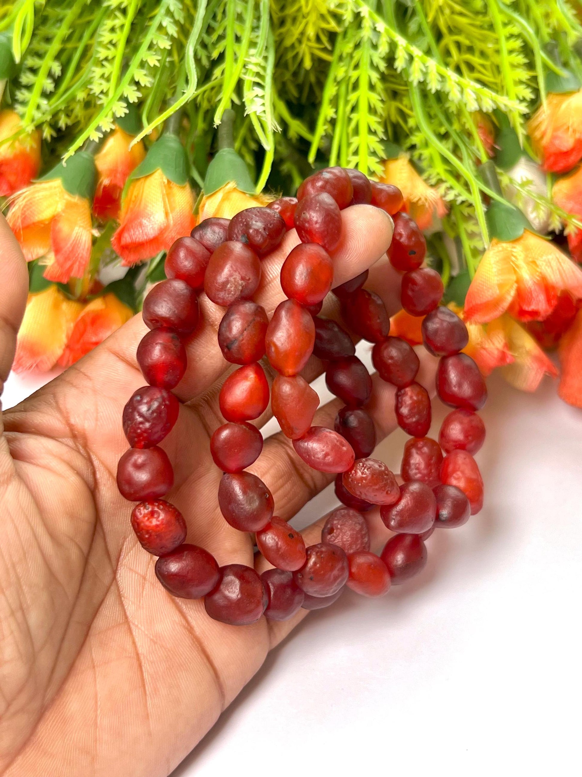 Carnelian Gobi Desert Stone Bracelet l Stretchable Bracelet l Unisex Bracelet l 10 MM Bracelet