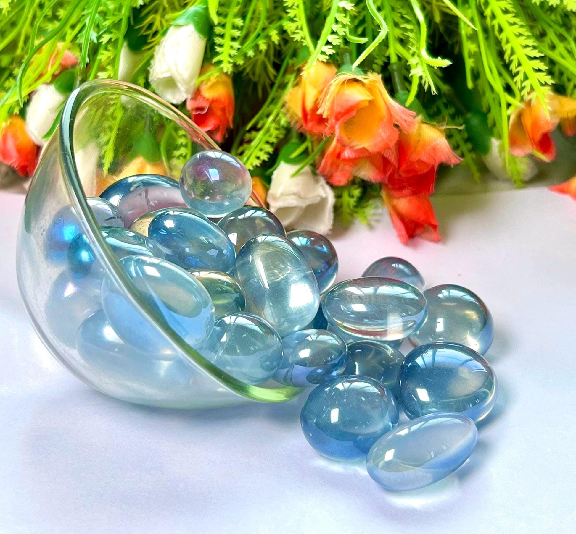 Labradorite Aura Quartz Stone Tumbled Stone - Spiritual Stone -Healing Crystals in pack sizes of 1,3,5, and 10 Pieces Quality AAAAA +++++