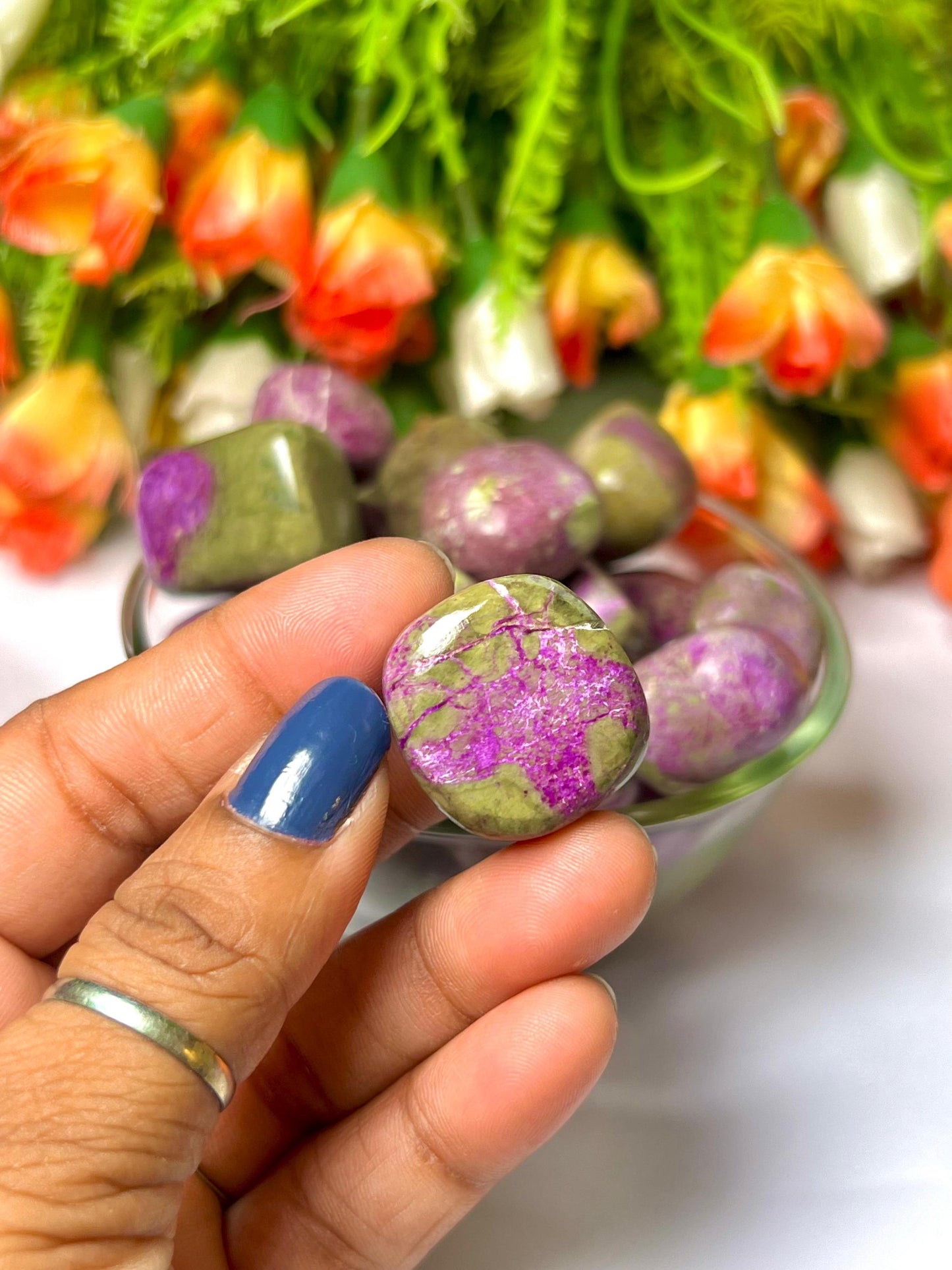 Stichtite Stone Tumbled Stone - Spiritual Stone -Healing Crystals in pack sizes of 1,3,5, and 10 Pieces Quality AAAAA +++++