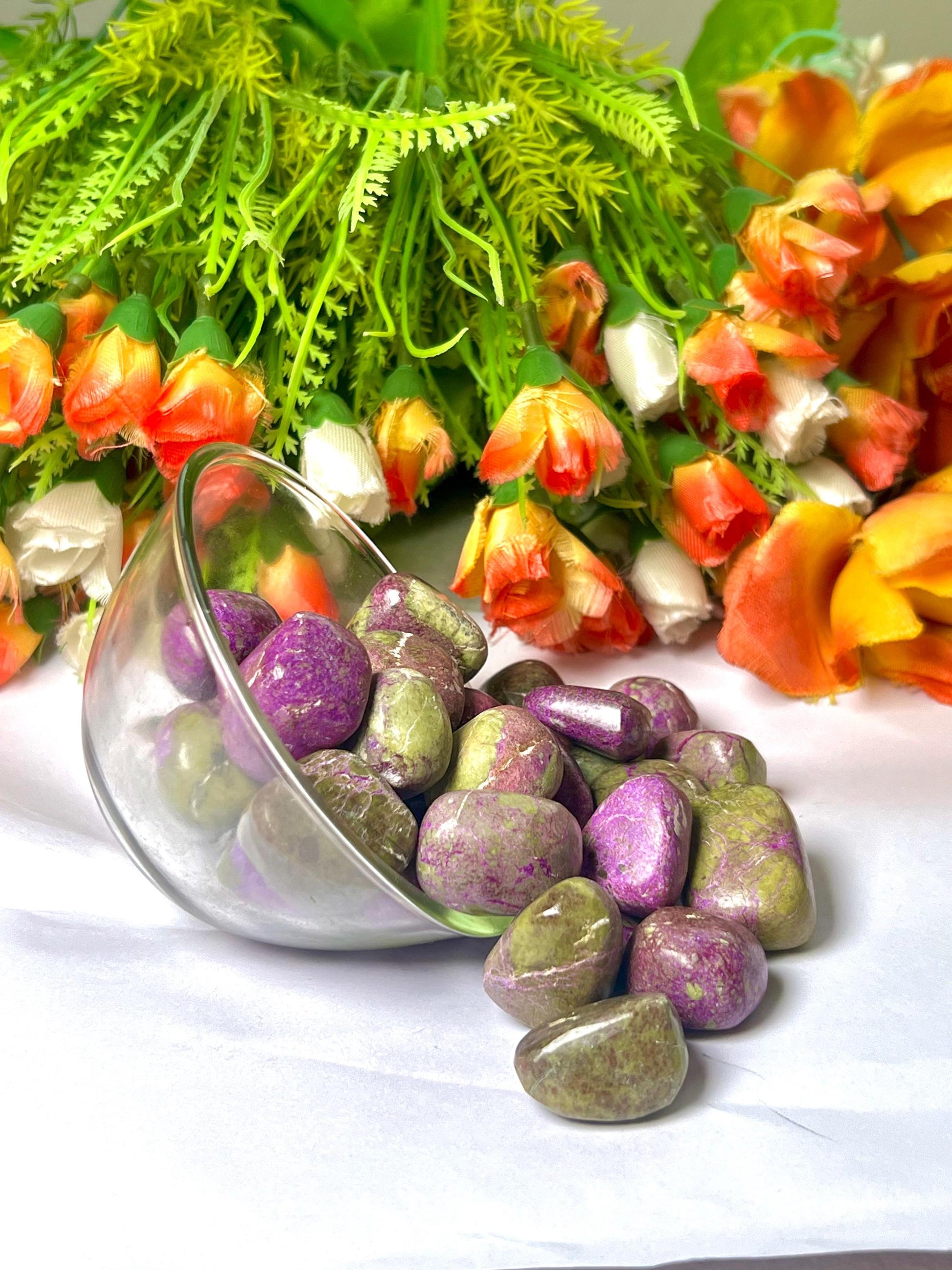 Stichtite Stone Tumbled Stone - Spiritual Stone -Healing Crystals in pack sizes of 1,3,5, and 10 Pieces Quality AAAAA +++++