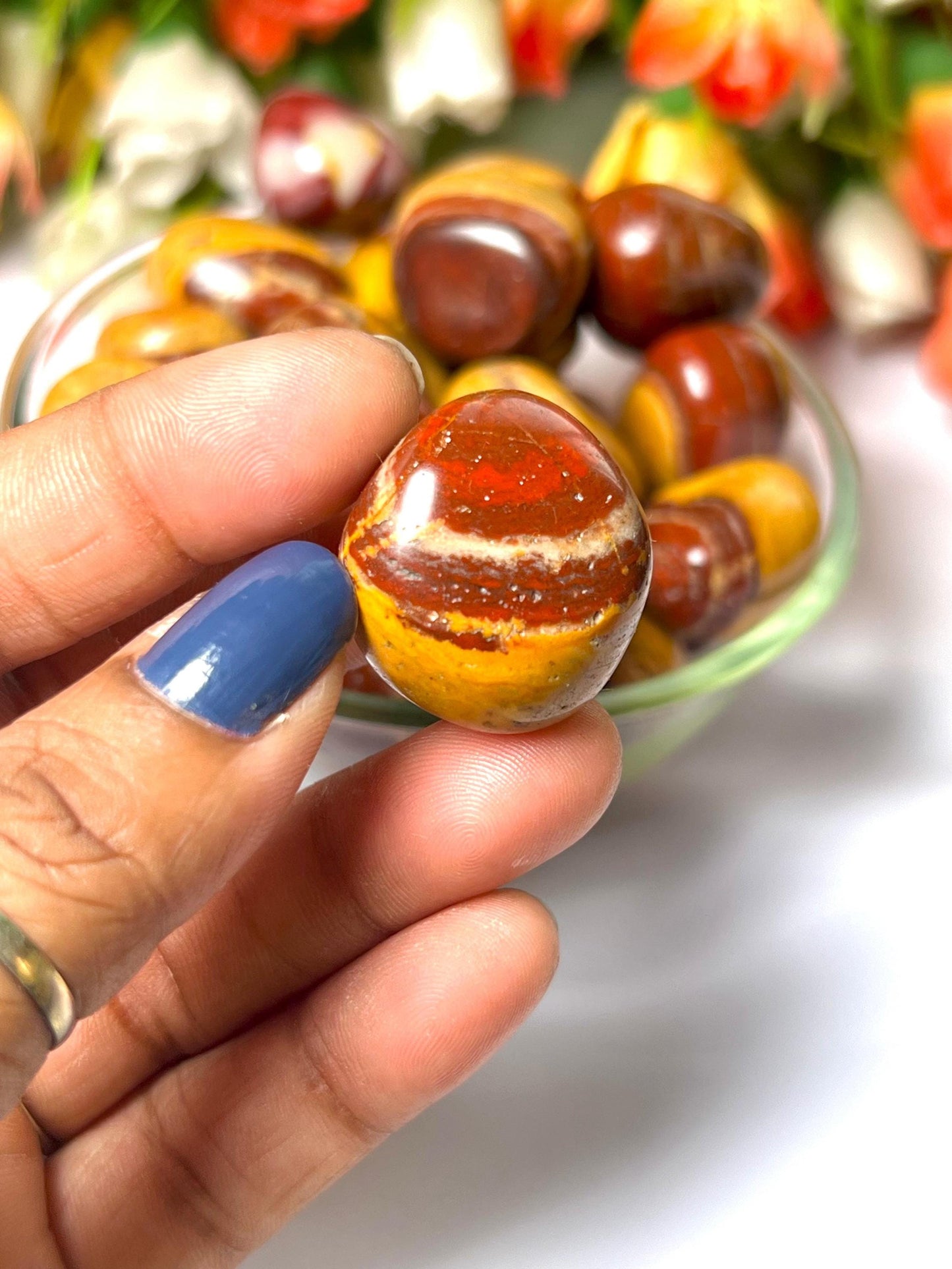 Mookite Jasper Stone Tumbled Stone - Spiritual Stone -Healing Crystals in pack sizes of 1,3,5, and 10 Pieces Quality AAAAA +++++
