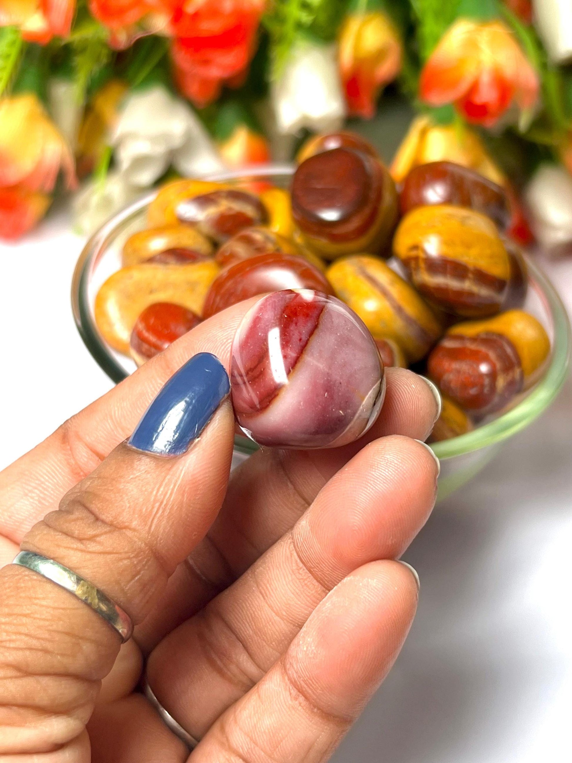 Mookite Jasper Stone Tumbled Stone - Spiritual Stone -Healing Crystals in pack sizes of 1,3,5, and 10 Pieces Quality AAAAA +++++