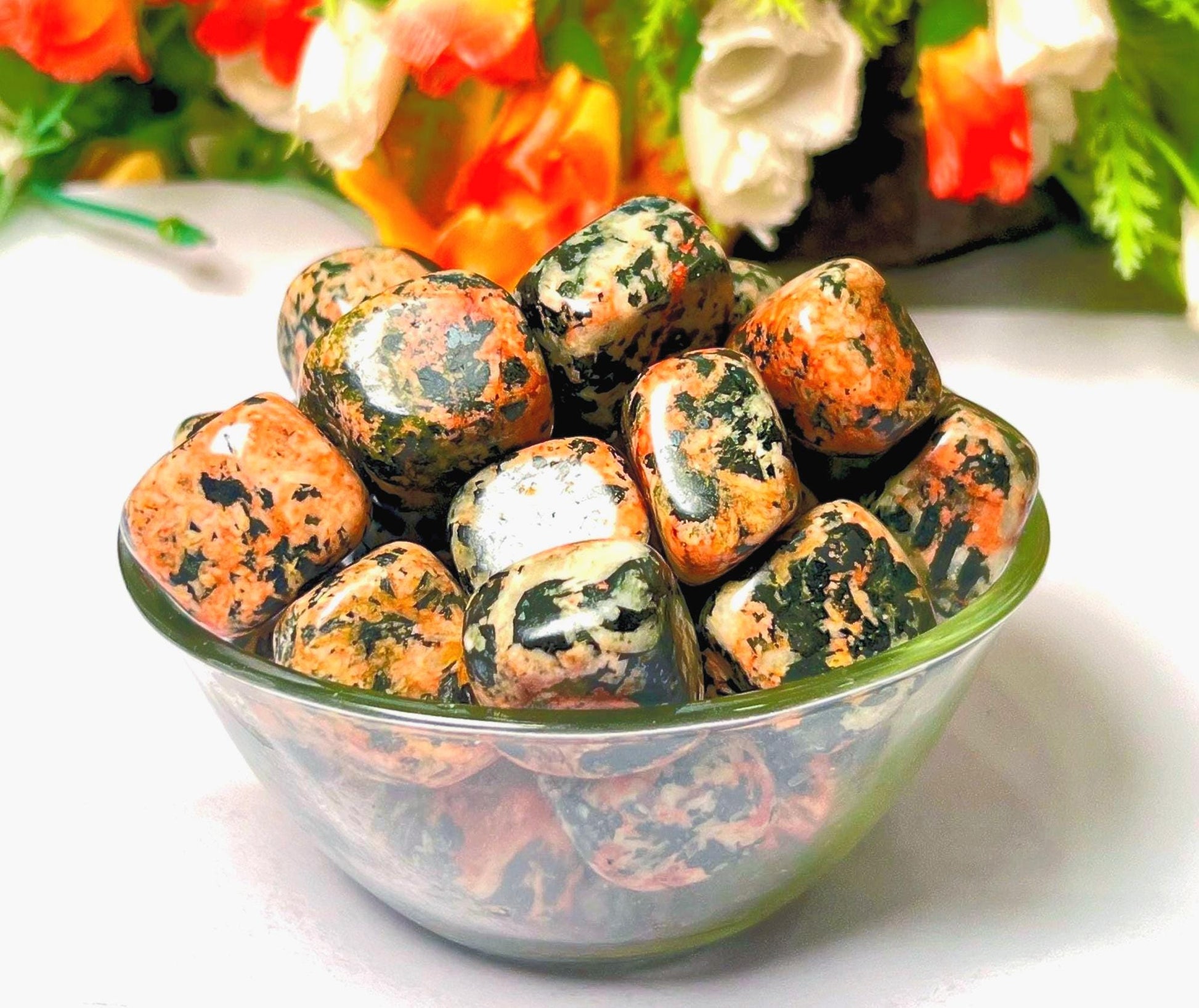 Orange Orthoclase Stone Tumbled Stone - Spiritual Stone -Healing Crystals in pack sizes of 1,3,5, and 10 Pieces Quality AAAAA +++++