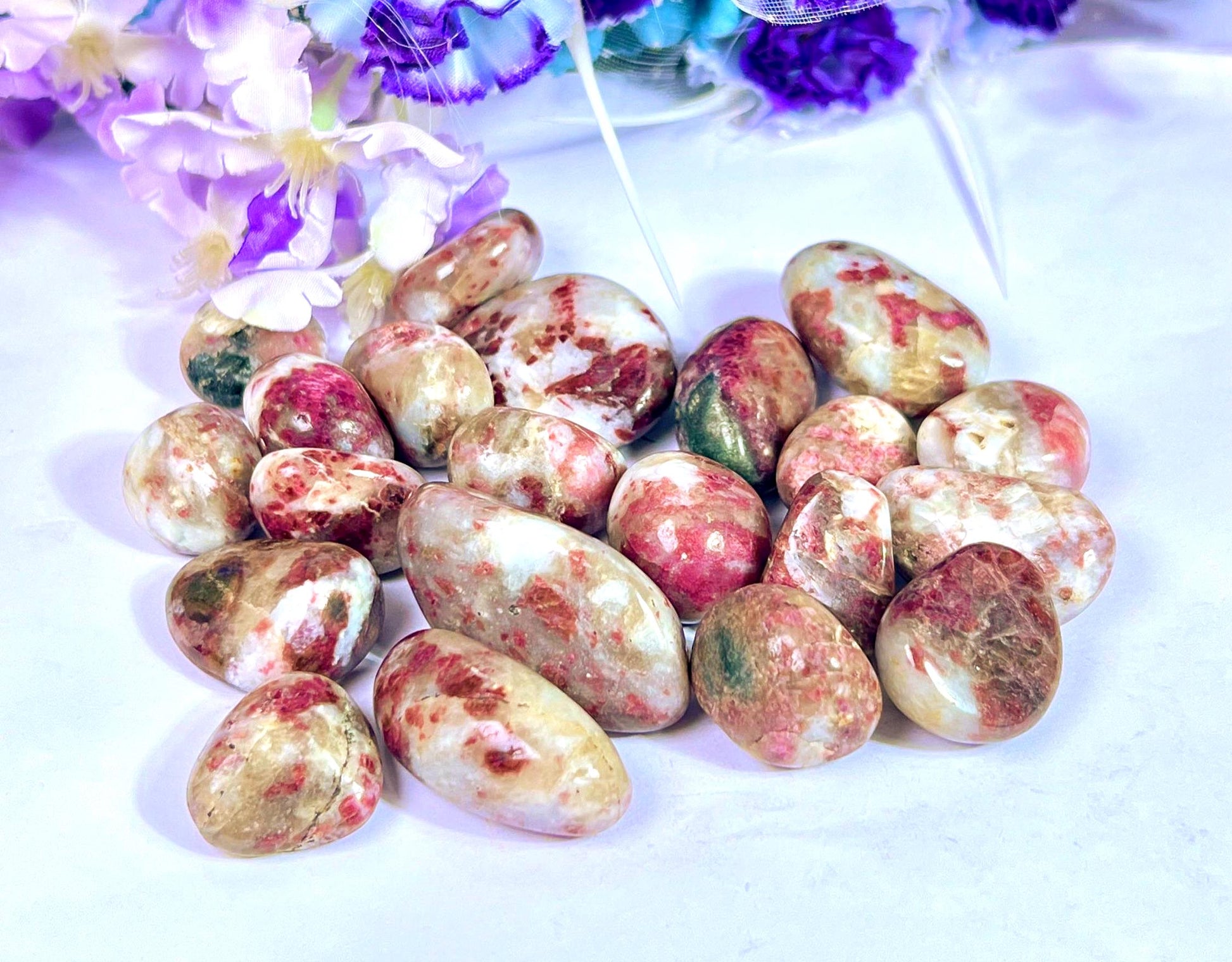 Kakortokite Tumbled Stone - Spiritual Stone -Healing Crystals in pack sizes of 1,3,5, and 10 Pieces Quality AAAAA +++++