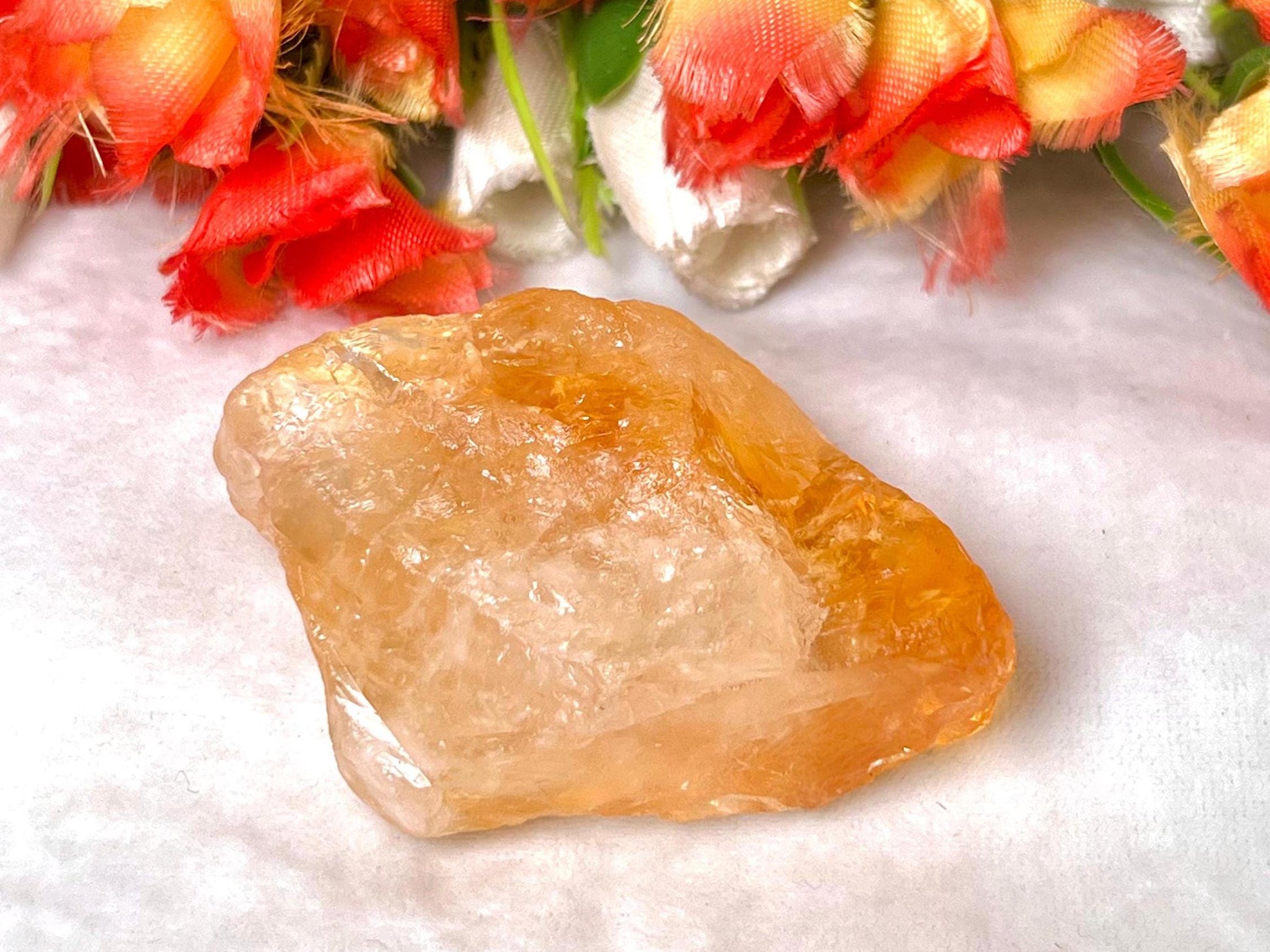 Premium Rainbow Citrine Stone Natural Rough Stone with Beautiful Rainbow 85 Gram