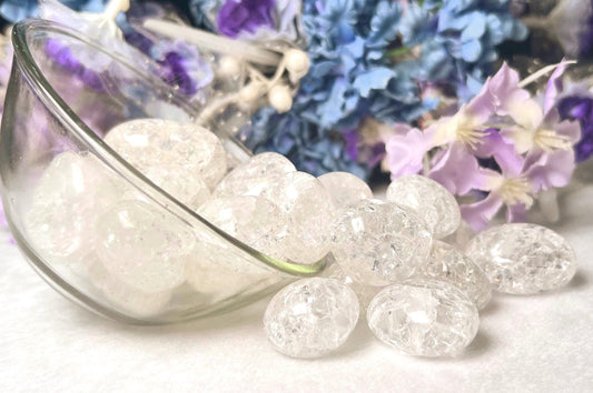 Crackle Quartz Tumbled Stone – Spiritual Healing Crystal – Available in Packs of 1, 3, 5, and 10 Pieces (AAAAA+ Quality).