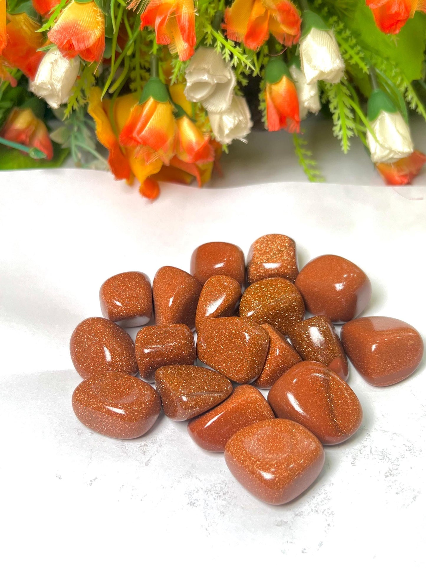 Red Goldstone Red Sunsitara Stone Tumbled Stone-Spiritual Stone -Healing Crystals in pack sizes of 1,3,5, and 10 Pieces Quality AAAAA +++++