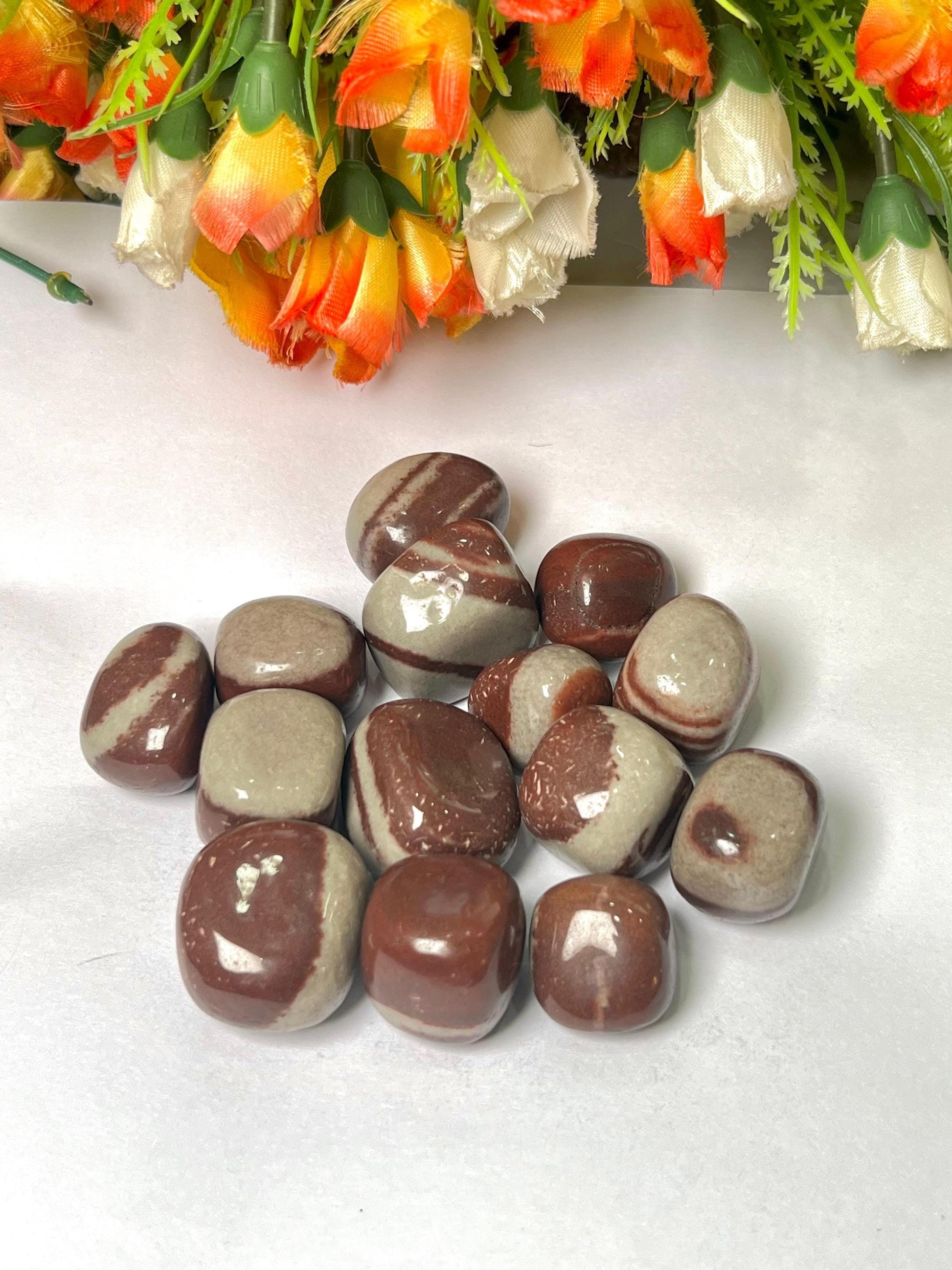 Narmada Agate Stone Tumbled Stone - Spiritual Stone -Healing Crystals in pack sizes of 1,3,5, and 10 Pieces Quality AAAAA +++++