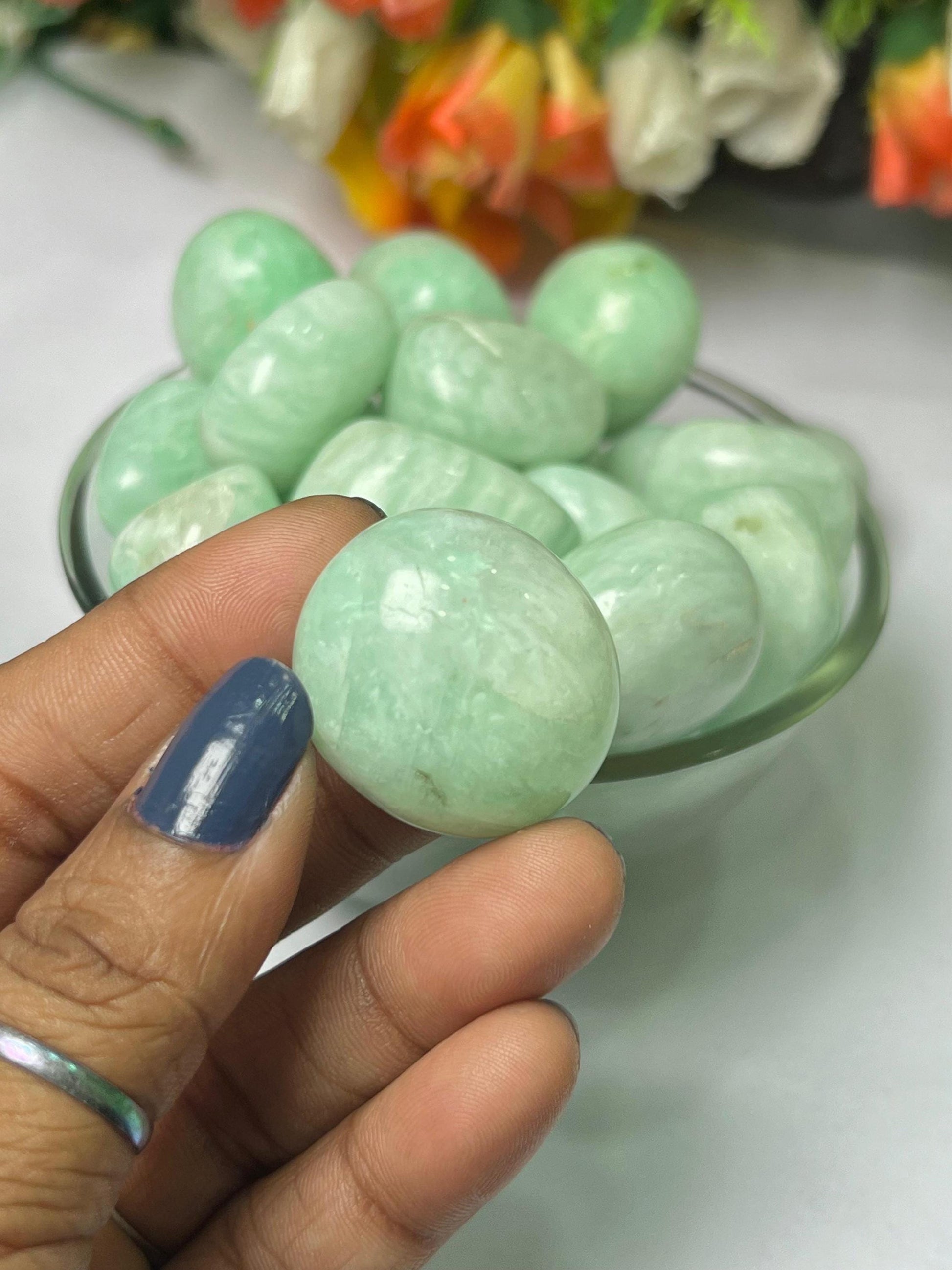 Amazonite Stone Tumbled Stone - Spiritual Stone -Healing Crystals in pack sizes of 1,3,5, and 10 Pieces Quality AAAAA +++++