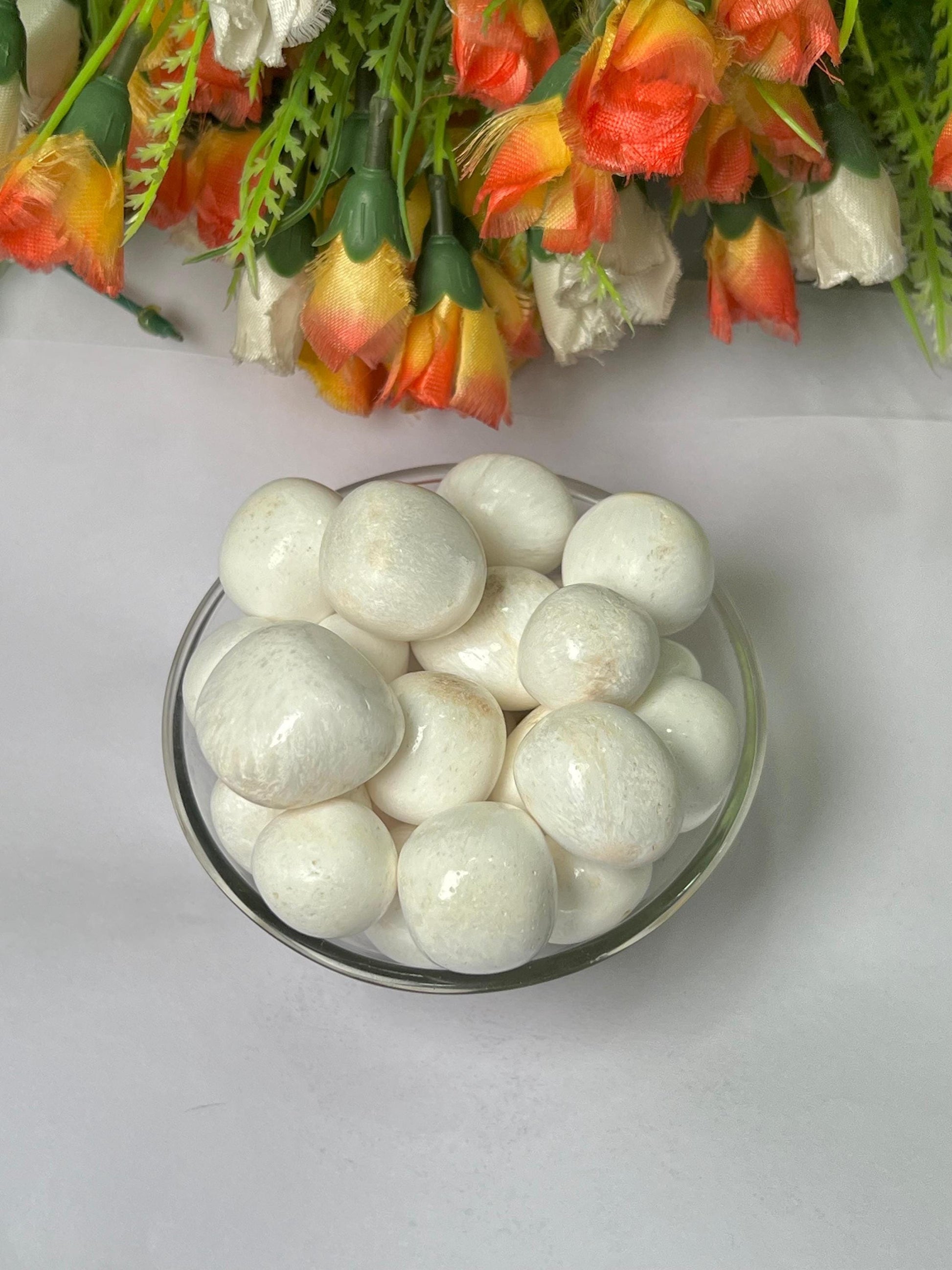 Scolecite Stone Tumbled Stone - Spiritual Stone -Healing Crystals in pack sizes of 1,3,5, and 10 Pieces Quality AAAAA +++++