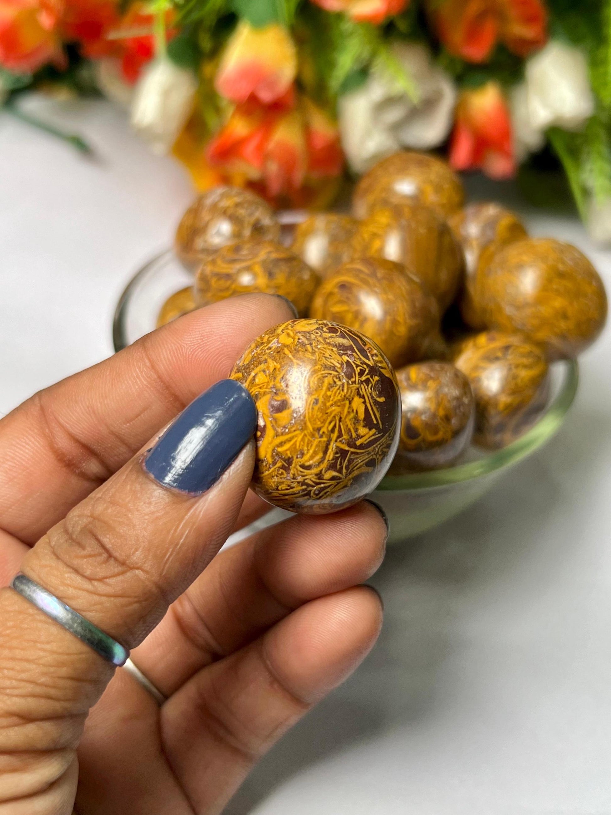 Calligraphy / Mariyam Stone Tumbled Stone - Spiritual Stone -Healing Crystals in pack sizes of 1,3,5, and 10 Pieces Quality AAAAA +++++