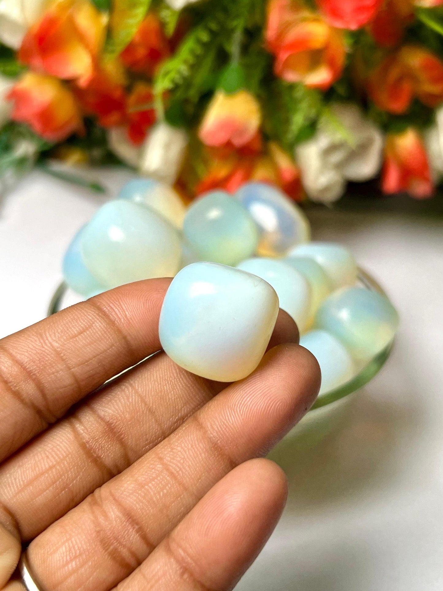 Opalite Stone Tumbled Stone - Spiritual Stone -Healing Crystals in pack sizes of 1,3,5, and 10 Pieces Quality AAAAA +++++