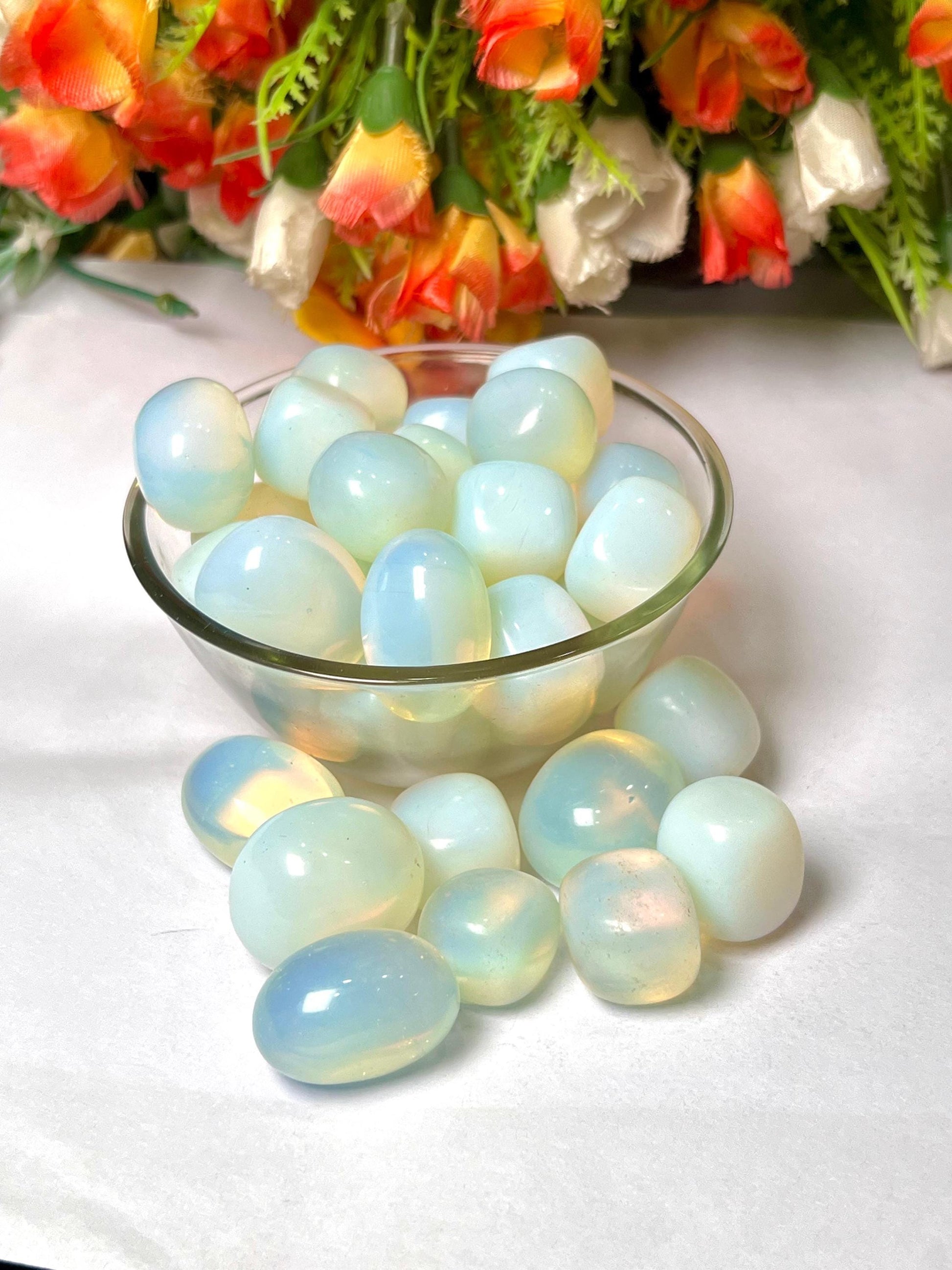 Opalite Stone Tumbled Stone - Spiritual Stone -Healing Crystals in pack sizes of 1,3,5, and 10 Pieces Quality AAAAA +++++