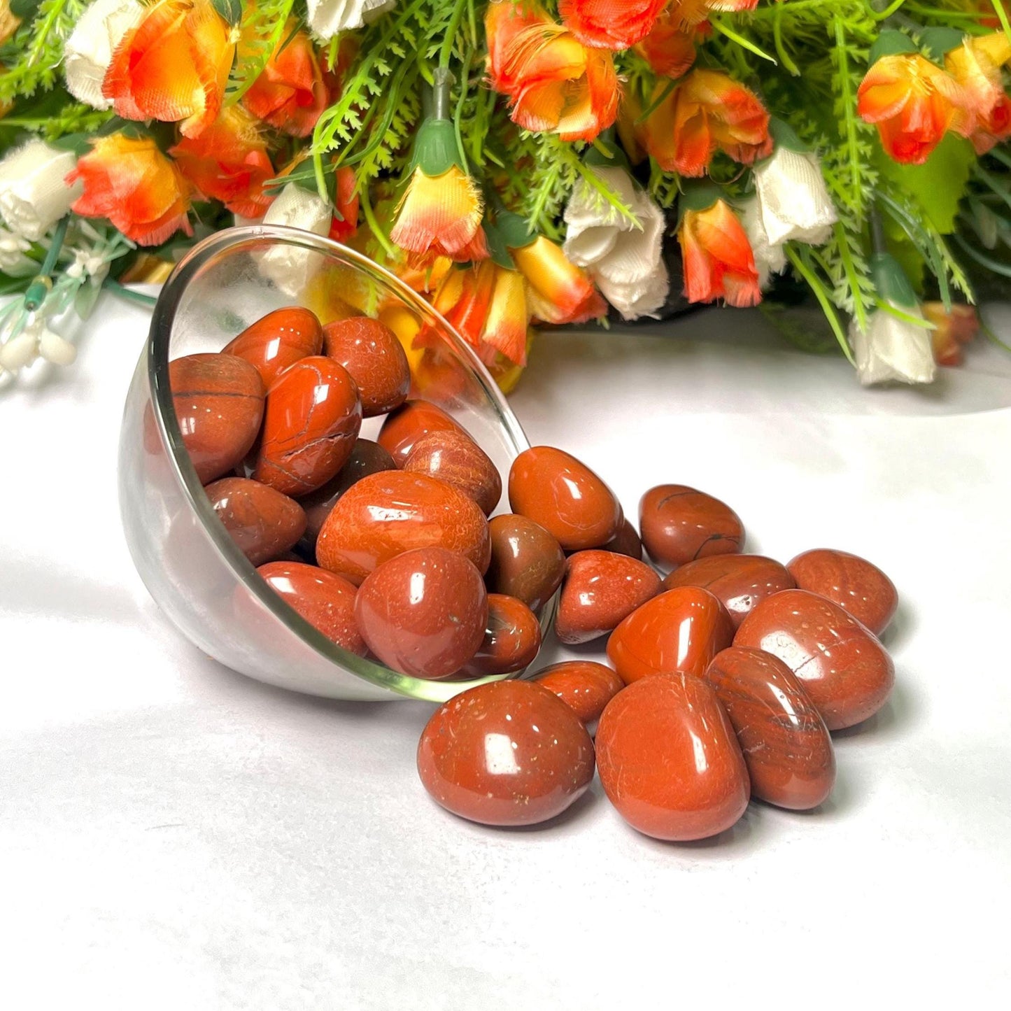 Red Jasper Stone Tumbled Stone - Spiritual Stone -Healing Crystals in pack sizes of 1,3,5, and 10 Pieces Quality AAAAA +++++