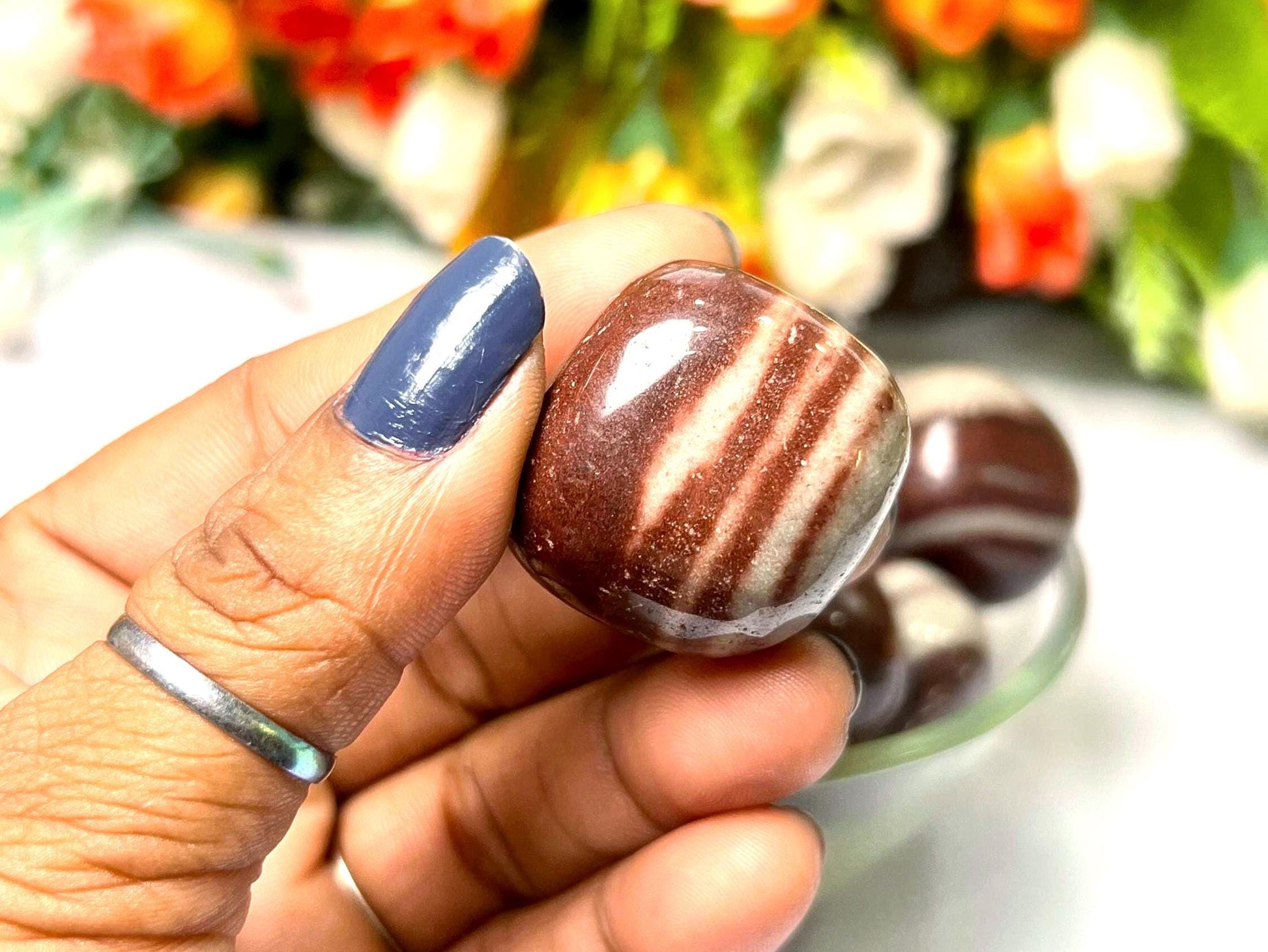 Narmada Agate Stone Tumbled Stone - Spiritual Stone -Healing Crystals in pack sizes of 1,3,5, and 10 Pieces Quality AAAAA +++++