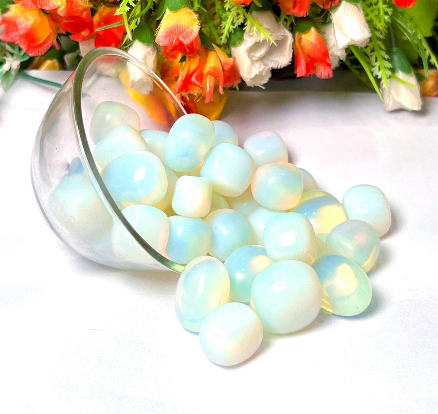 Opalite Stone Tumbled Stone - Spiritual Stone -Healing Crystals in pack sizes of 1,3,5, and 10 Pieces Quality AAAAA +++++