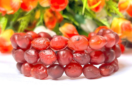 Carnelian Gobi Desert Stone Bracelet l Stretchable Bracelet l Unisex Bracelet l 10 MM Bracelet