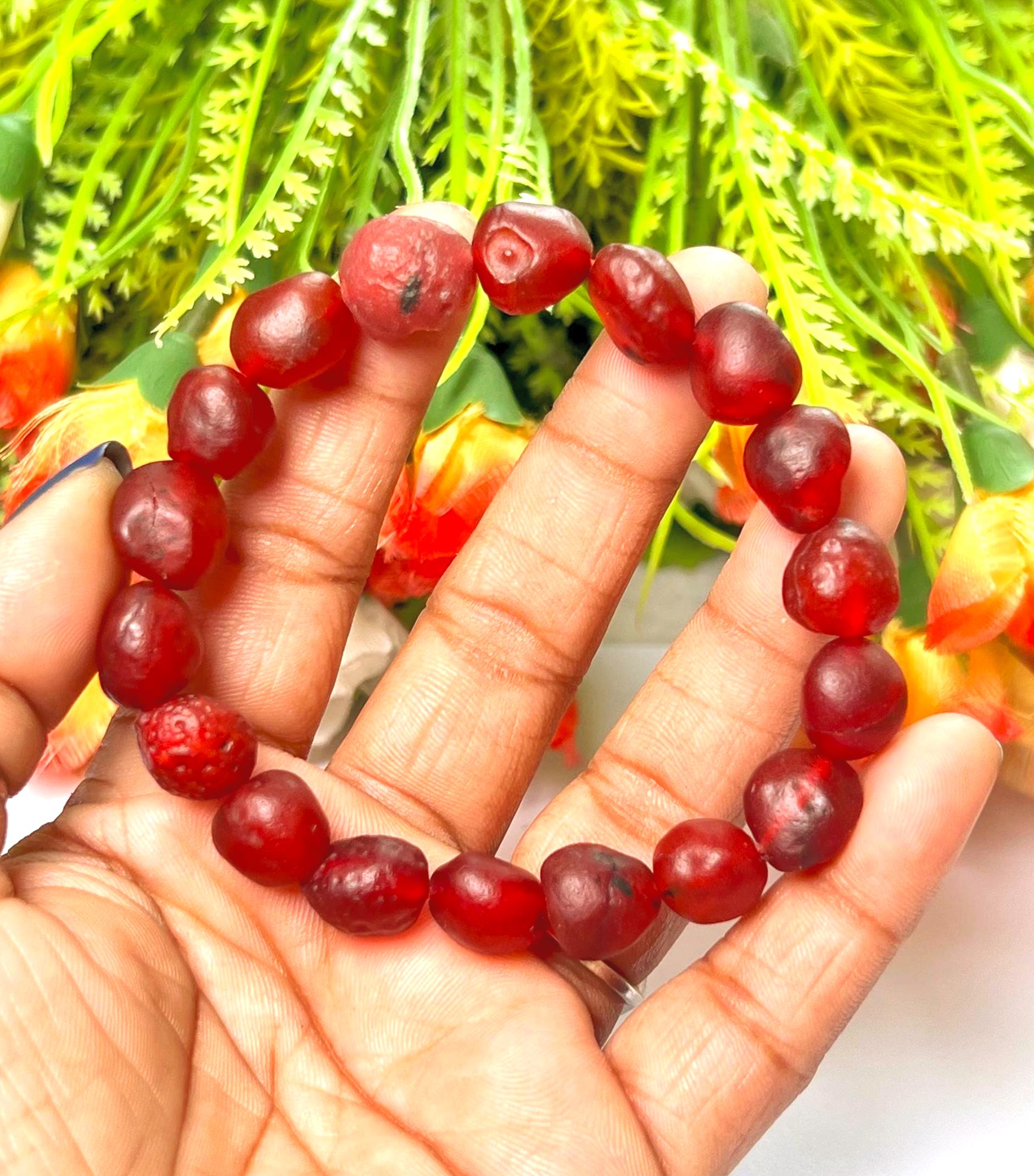 Carnelian Gobi Desert Stone Bracelet l Stretchable Bracelet l Unisex Bracelet l 10 MM Bracelet