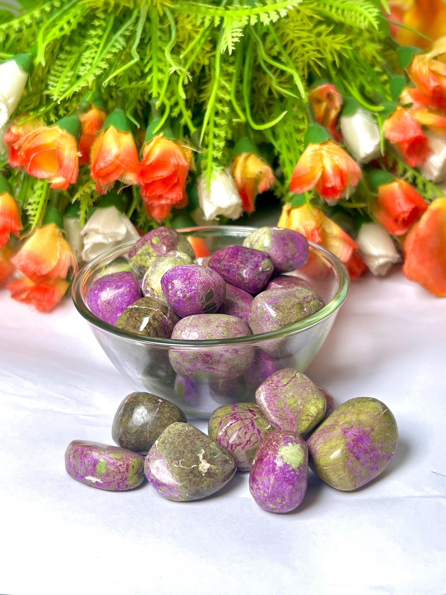 Stichtite Stone Tumbled Stone - Spiritual Stone -Healing Crystals in pack sizes of 1,3,5, and 10 Pieces Quality AAAAA +++++