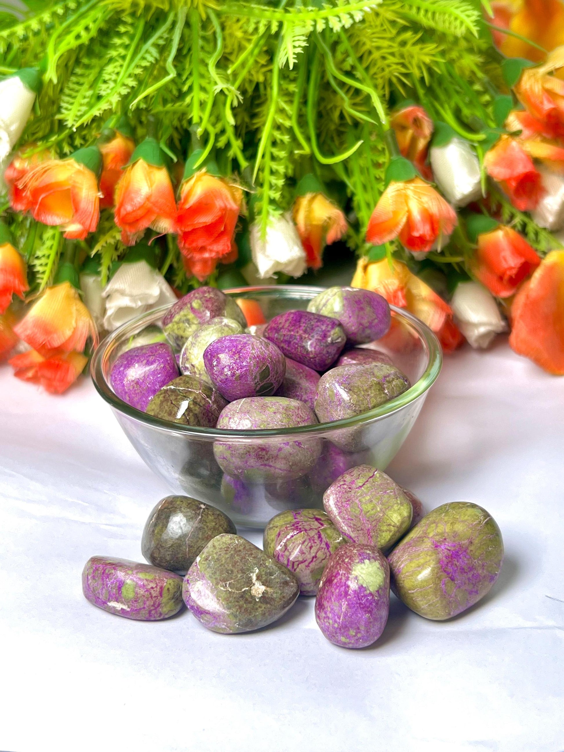 Stichtite Stone Tumbled Stone - Spiritual Stone -Healing Crystals in pack sizes of 1,3,5, and 10 Pieces Quality AAAAA +++++