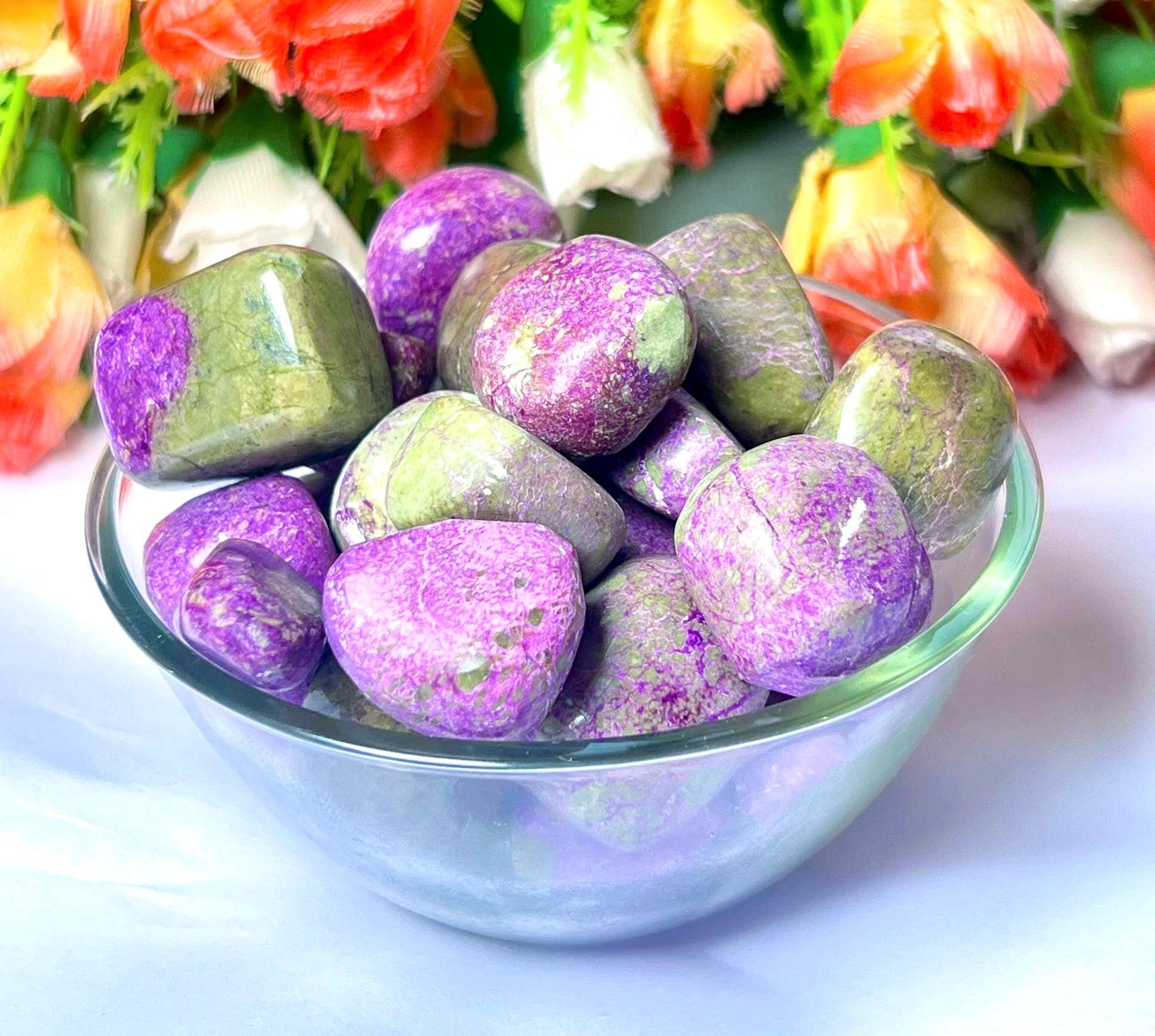 Stichtite Stone Tumbled Stone - Spiritual Stone -Healing Crystals in pack sizes of 1,3,5, and 10 Pieces Quality AAAAA +++++