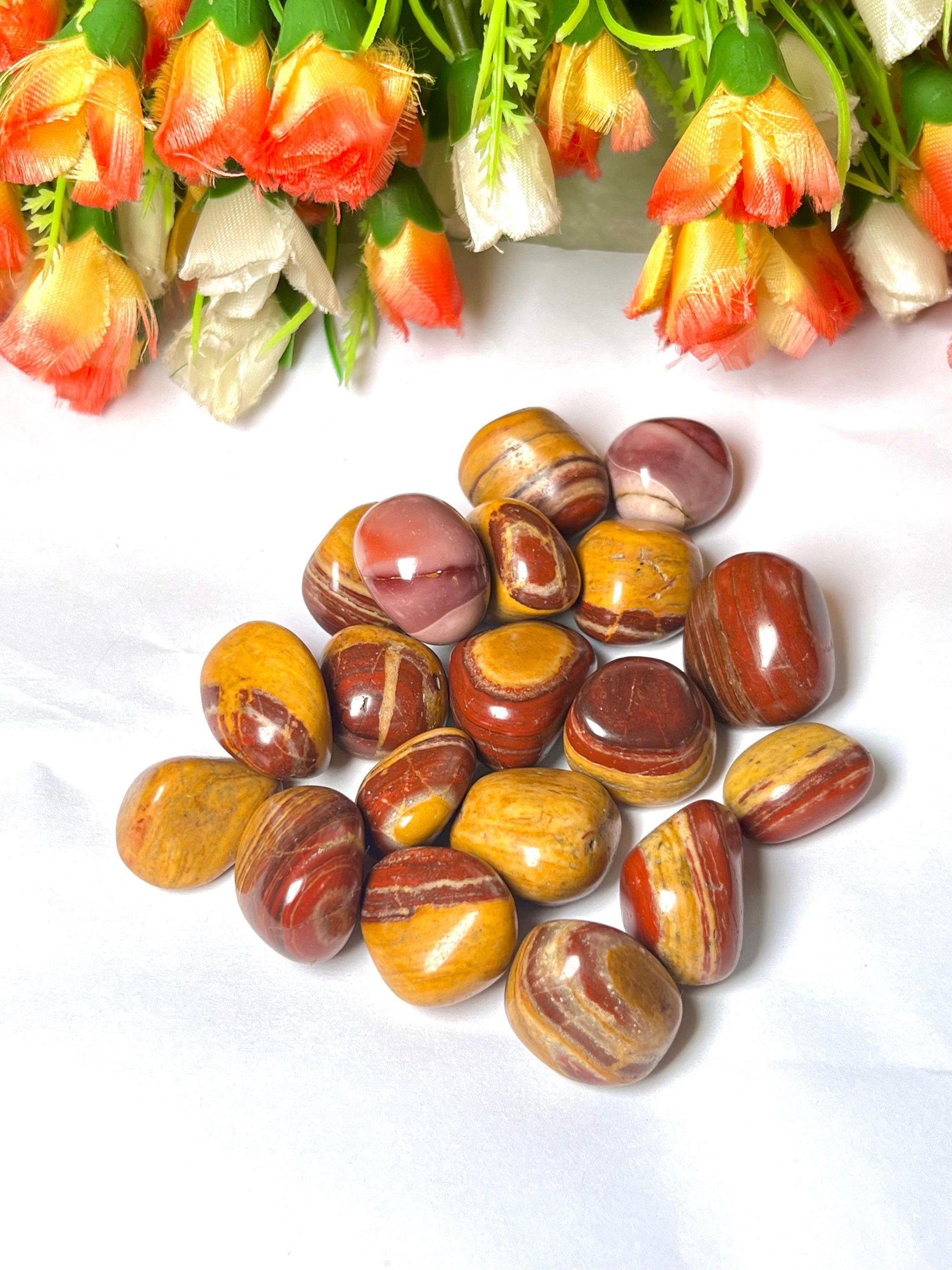 Mookite Jasper Stone Tumbled Stone - Spiritual Stone -Healing Crystals in pack sizes of 1,3,5, and 10 Pieces Quality AAAAA +++++