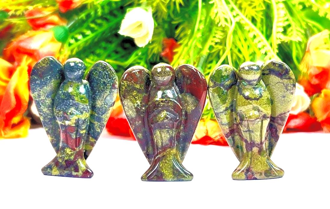 2" Angel Dragon Blood Stone Guardian Angel blessed Angelic connection