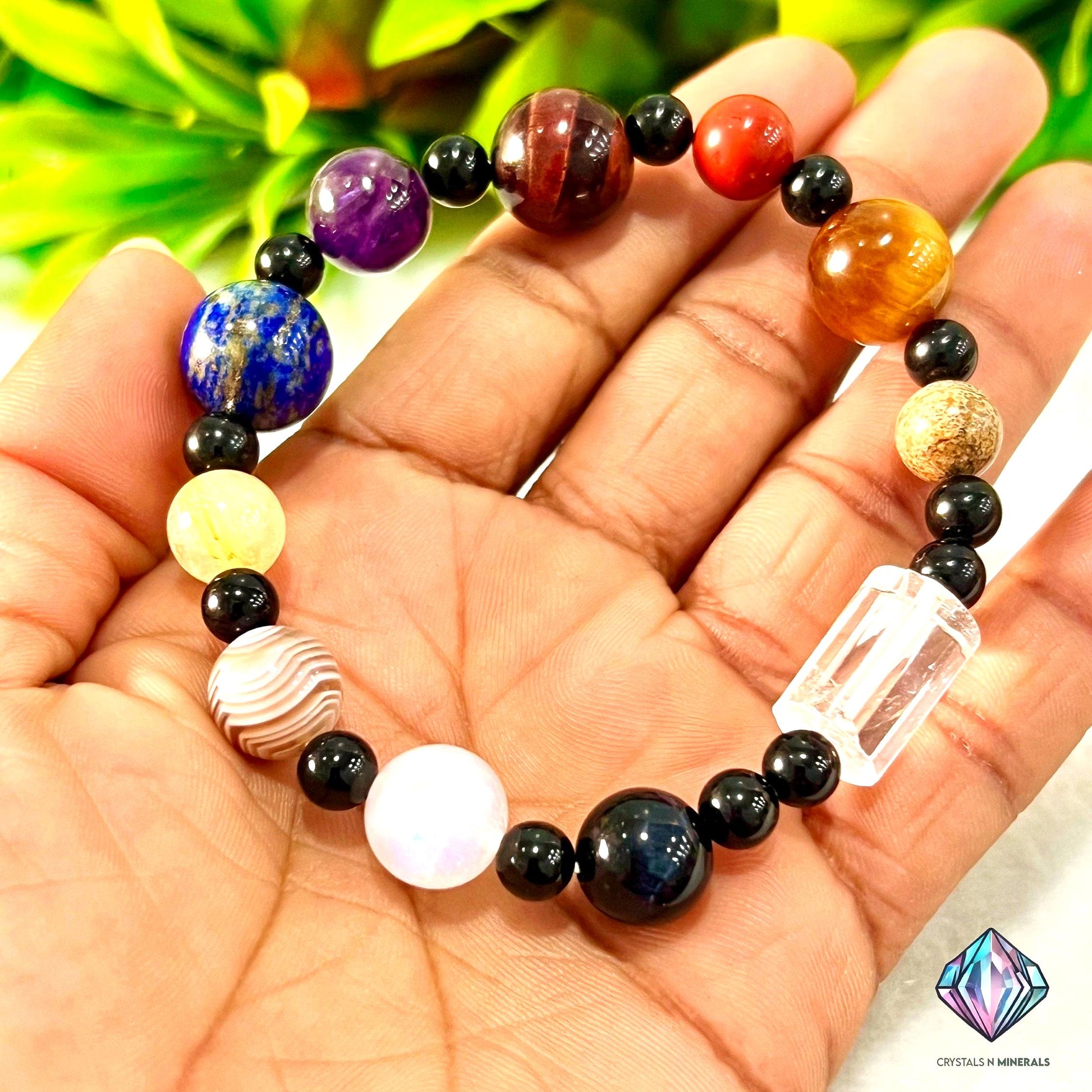 Universal Solar System Stone Bracelet 8mm