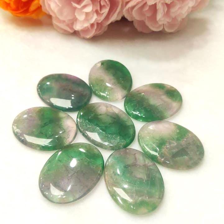 Green Fluorite Stone Worry Stone – Crystal Worry Stone – Pocket Stone – Healing Crystal - 4cmx3cm Thumb Stone One (1) Piece