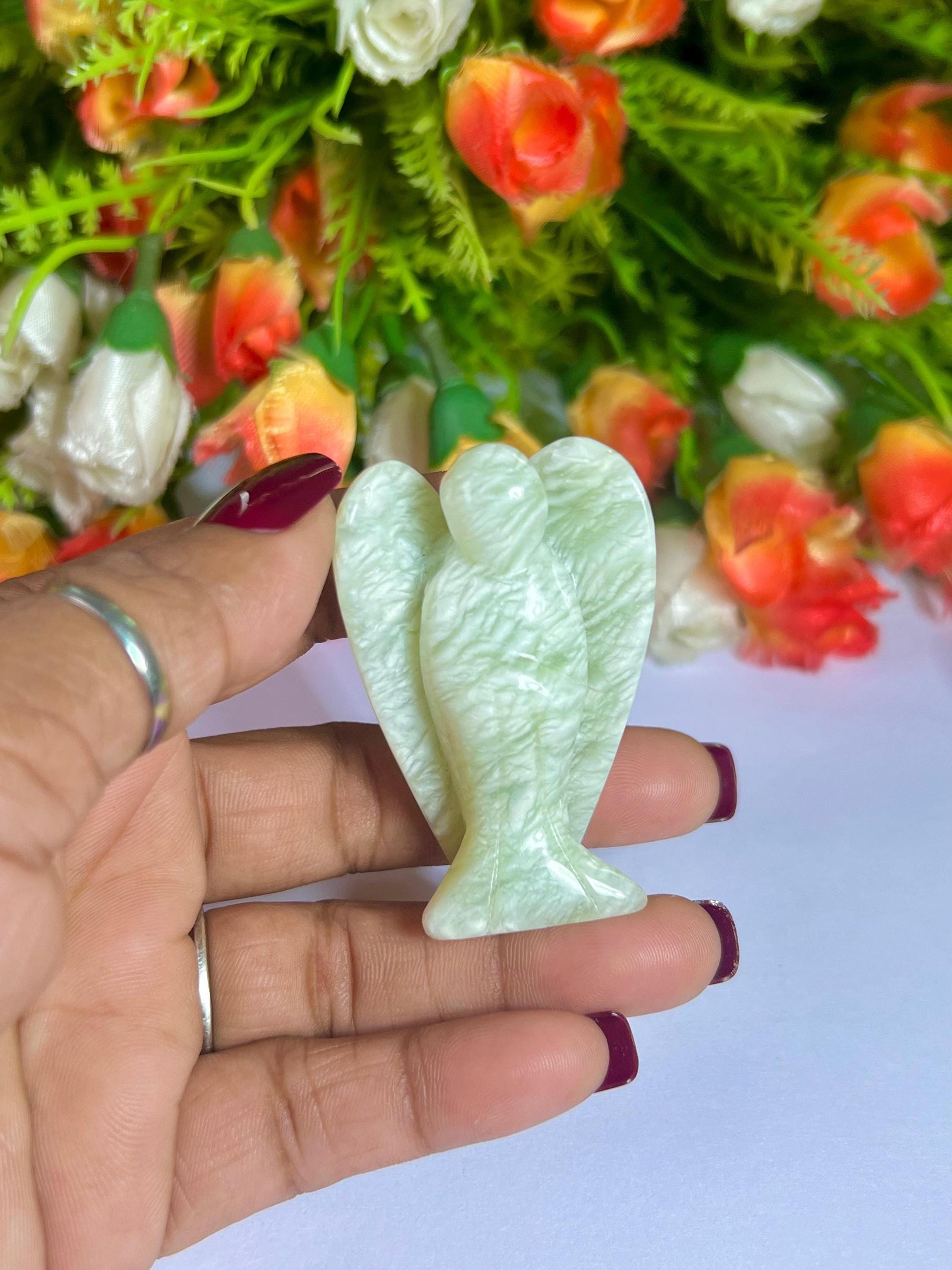 2" Angel Tremolite Guardian Angel blessed Angelic connection