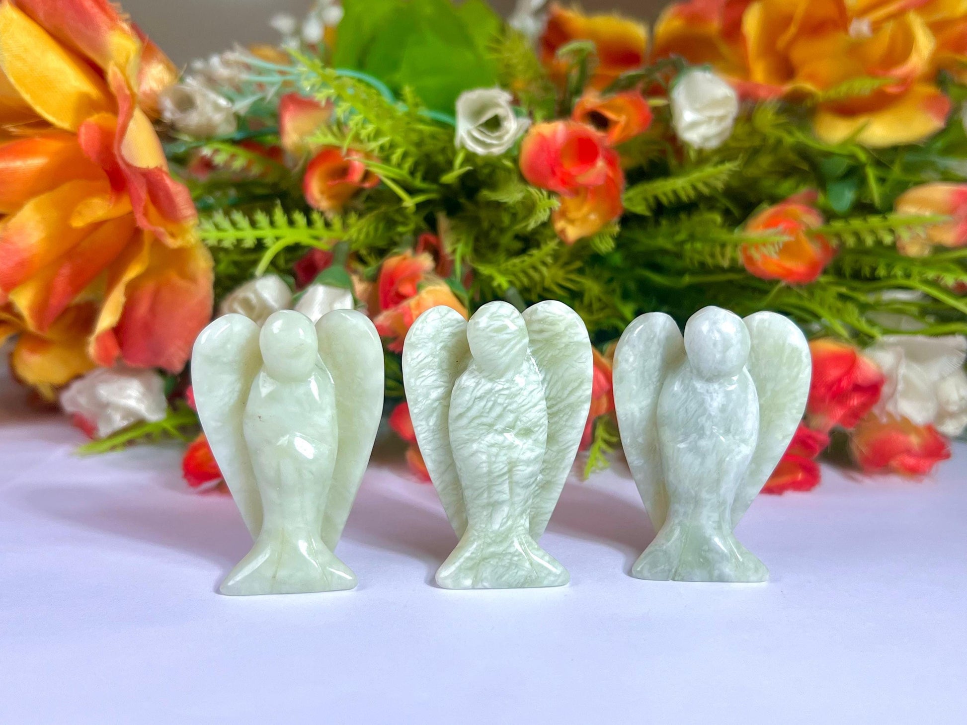 2" Angel Tremolite Guardian Angel blessed Angelic connection
