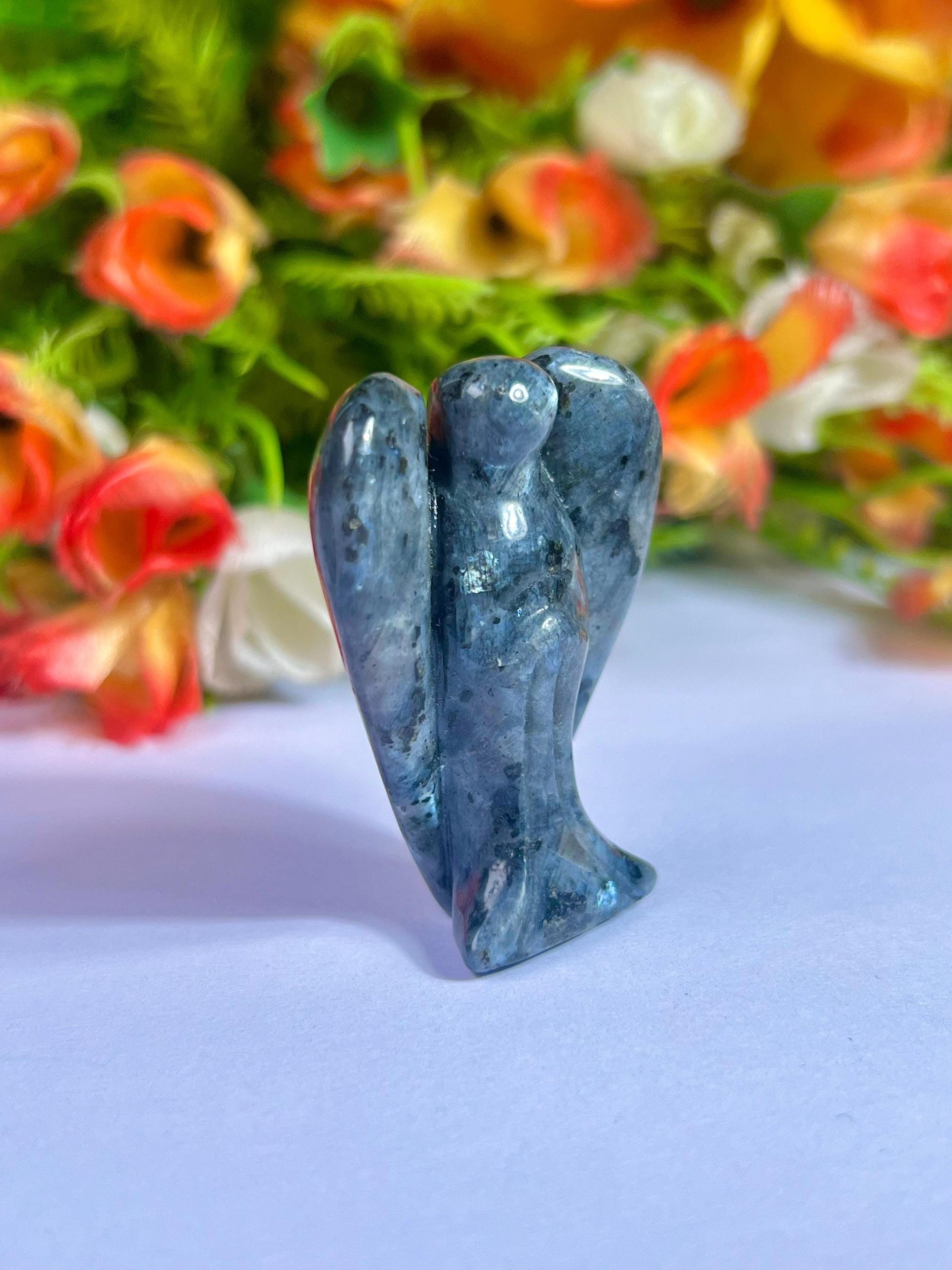 2" Angel Larvikite Stone Guardian Angel blessed Angelic connection