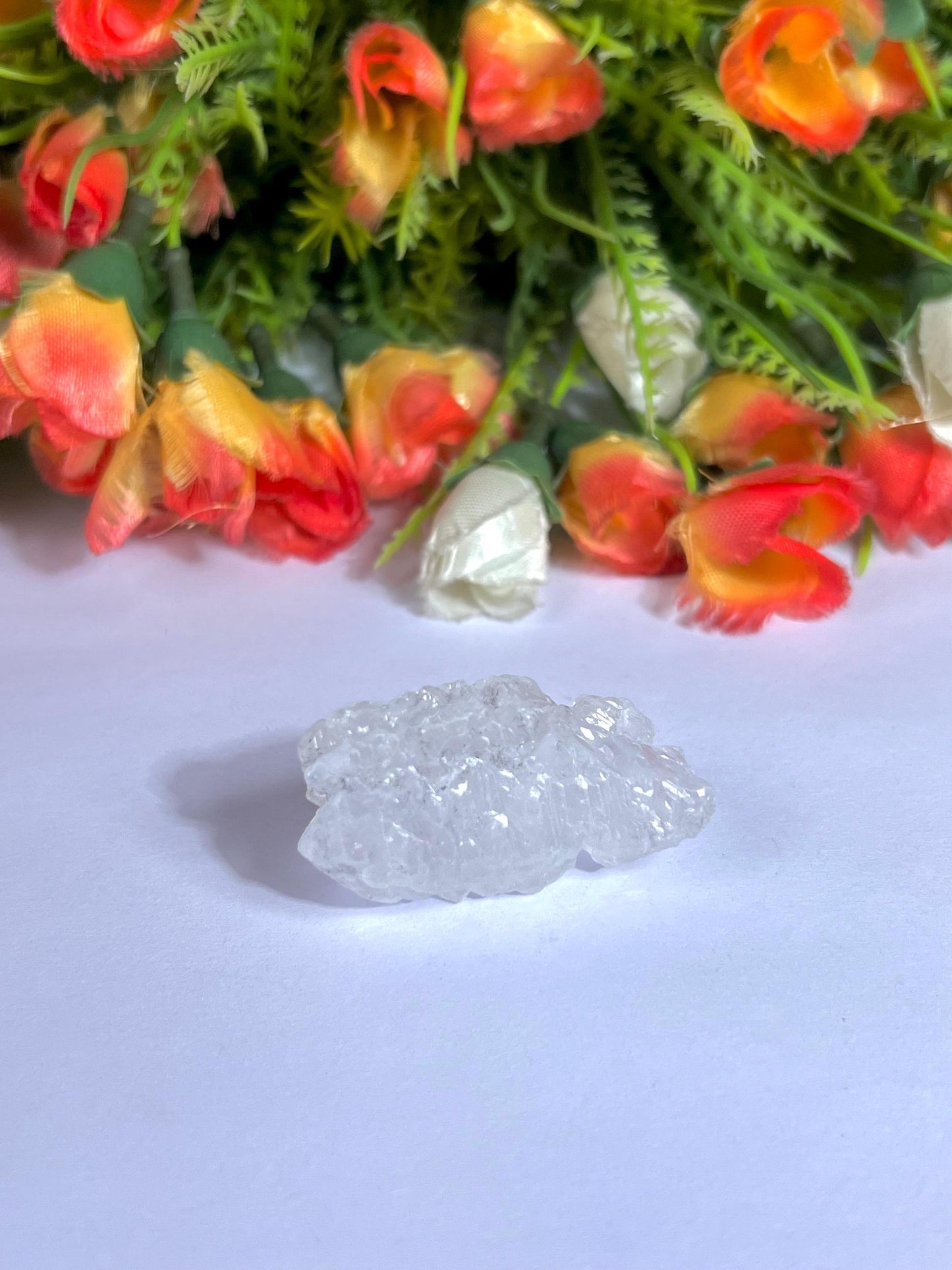 Premium Nirvana Quartz Crystal -Trigonic Quartz - Ice Quartz - Himalayan Quartz-Natural Rough Stone 25 Gram