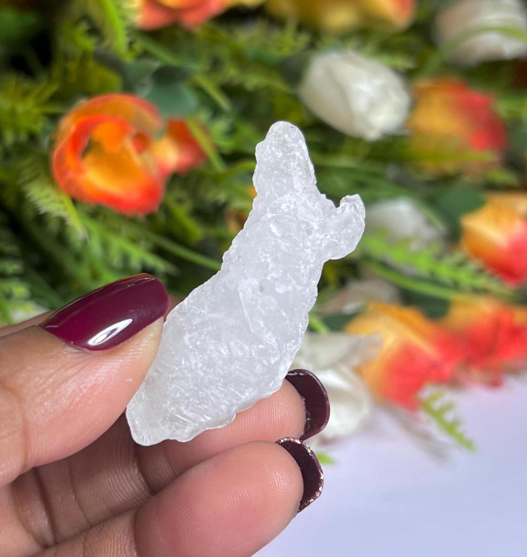 Premium Nirvana Quartz Crystal -Trigonic Quartz - Ice Quartz - Himalayan Quartz-Natural Rough Stone 16 Gram