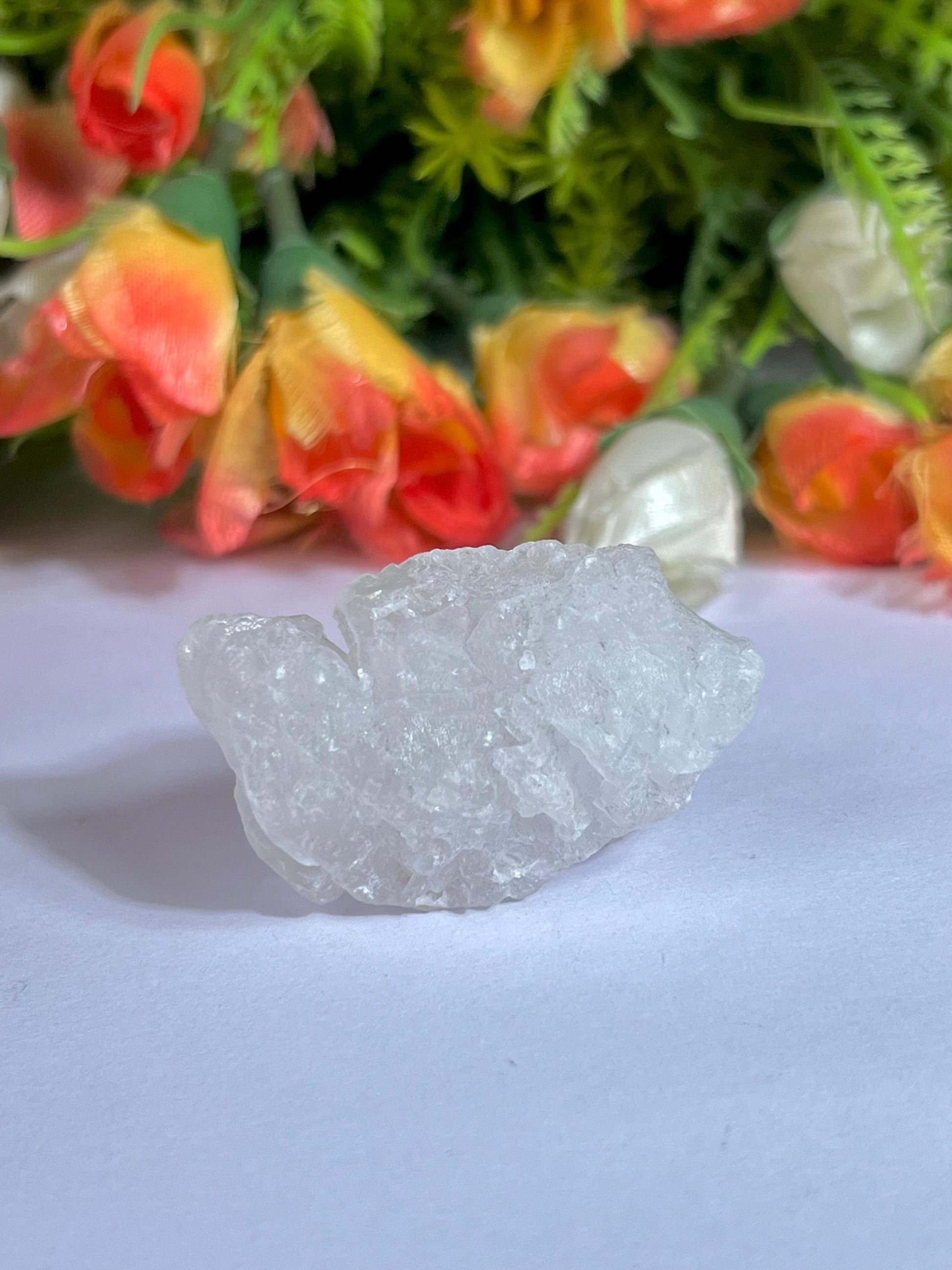 Premium Nirvana Quartz Crystal -Trigonic Quartz - Ice Quartz - Himalayan Quartz-Natural Rough Stone 32 Gram