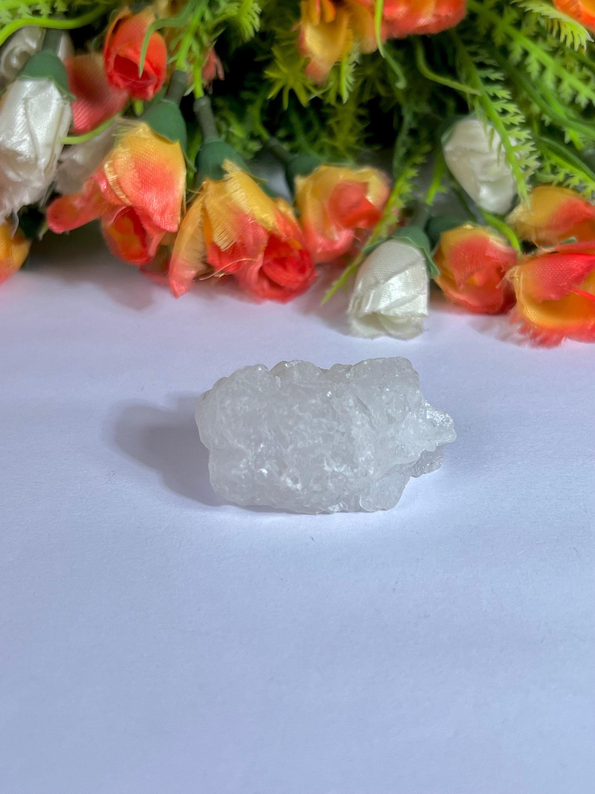 Premium Nirvana Quartz Crystal -Trigonic Quartz - Ice Quartz - Himalayan Quartz-Natural Rough Stone 32 Gram