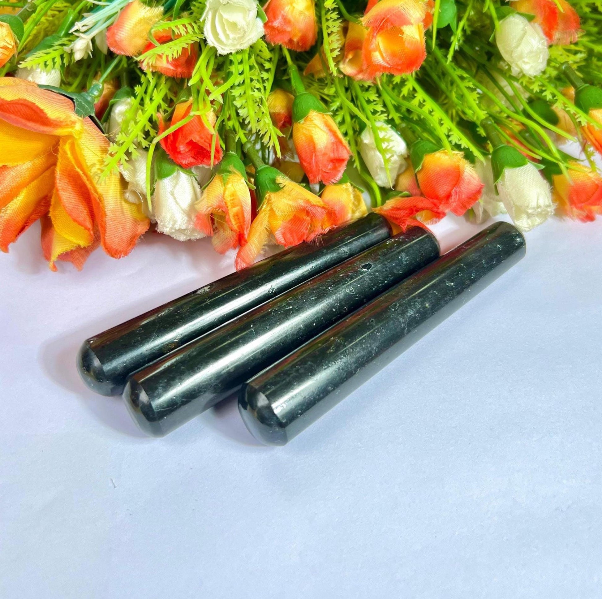 Black Tourmaline Crystal Stone Massager Wand AAAA ++++