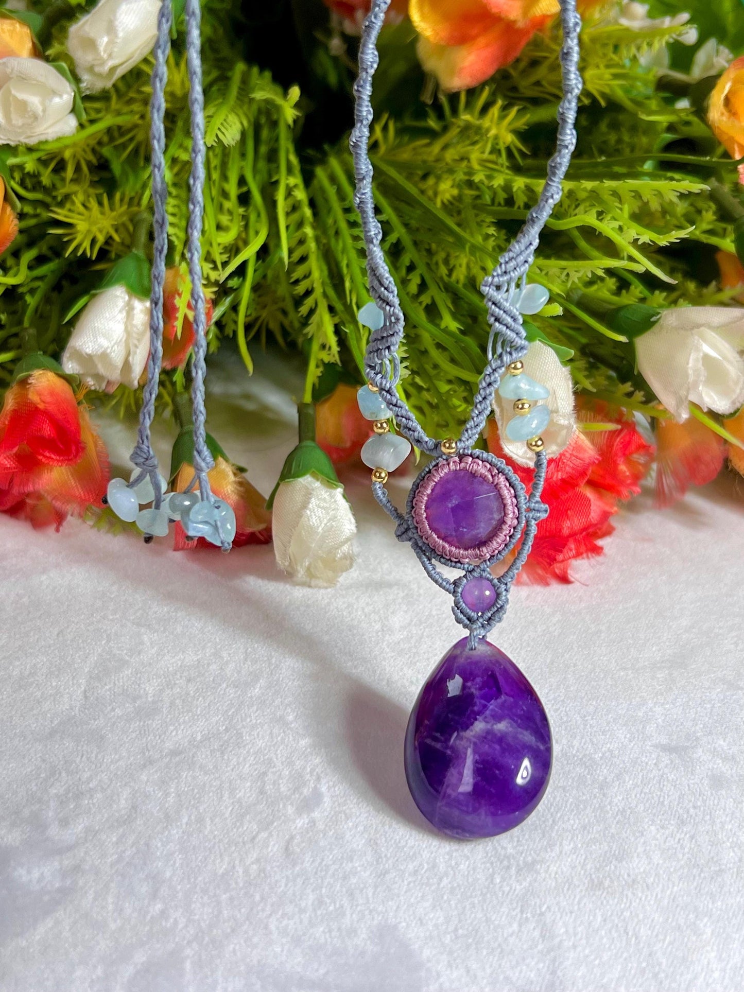 Beautiful Amethyst Stone Necklace