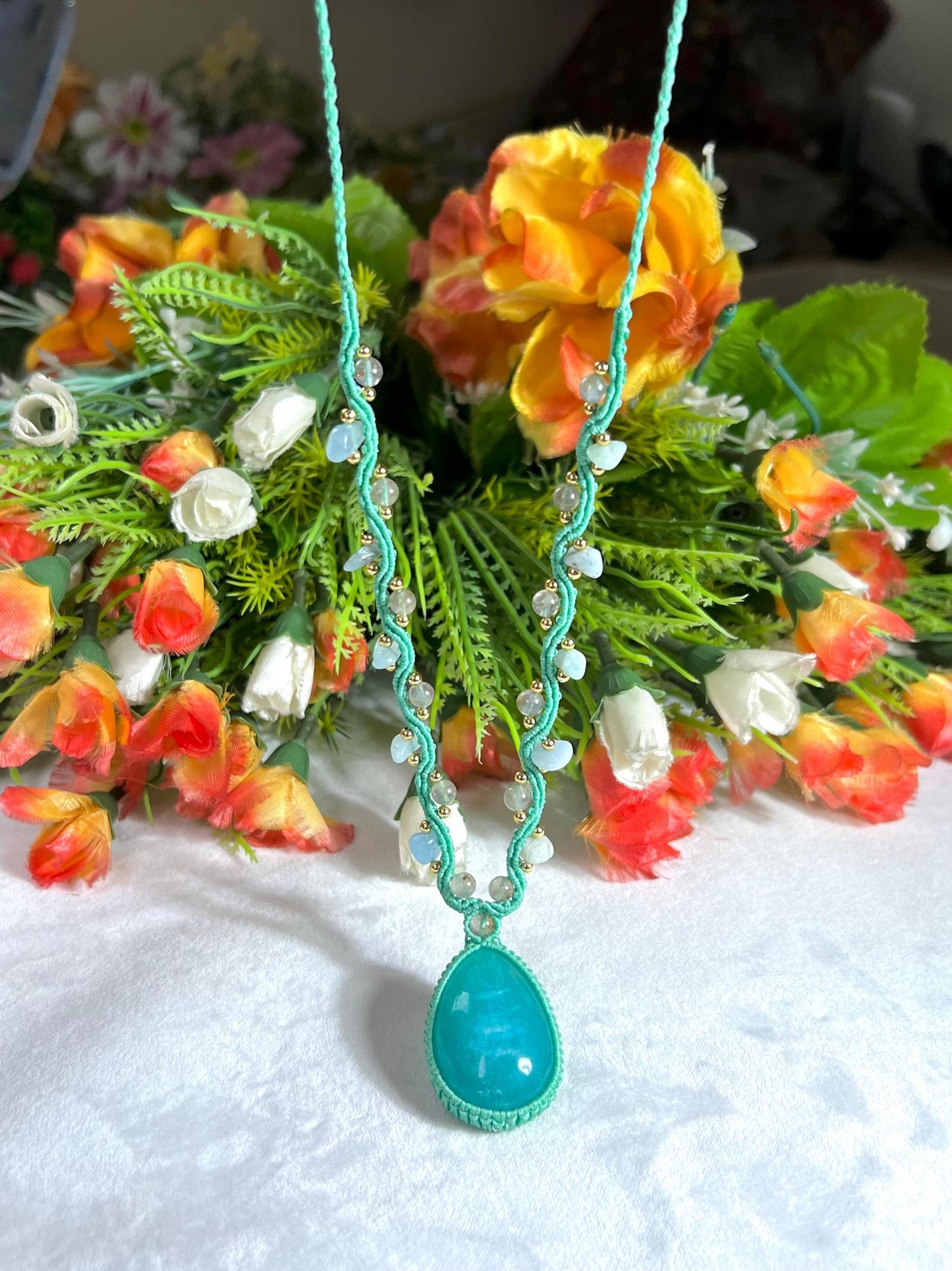 Beautiful Amazonite Stone Necklace