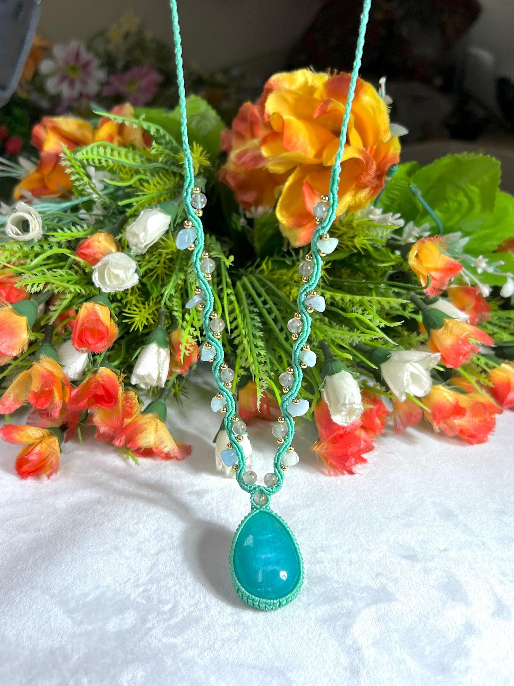 Beautiful Amazonite Stone Necklace