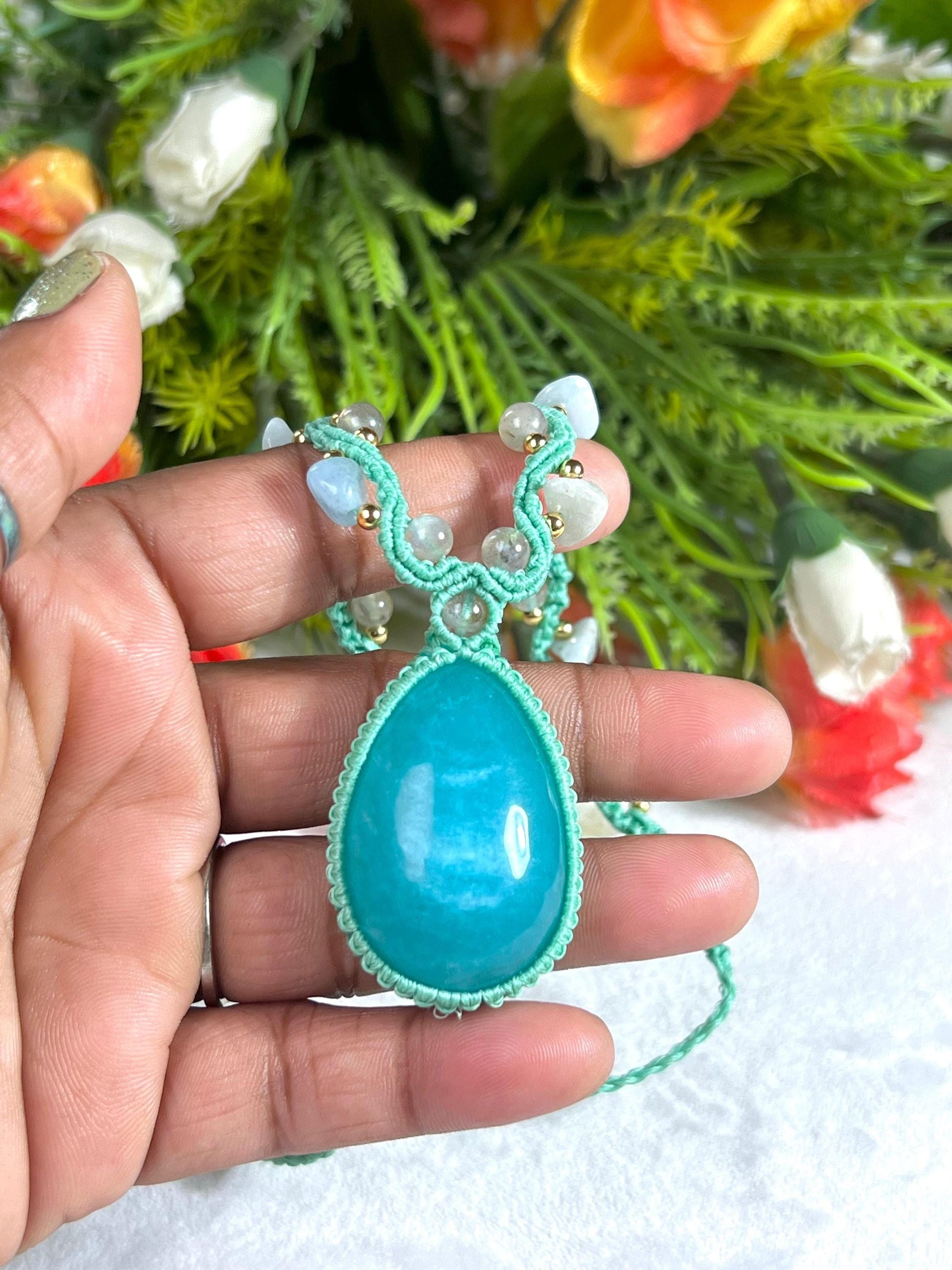 Beautiful Amazonite Stone Necklace
