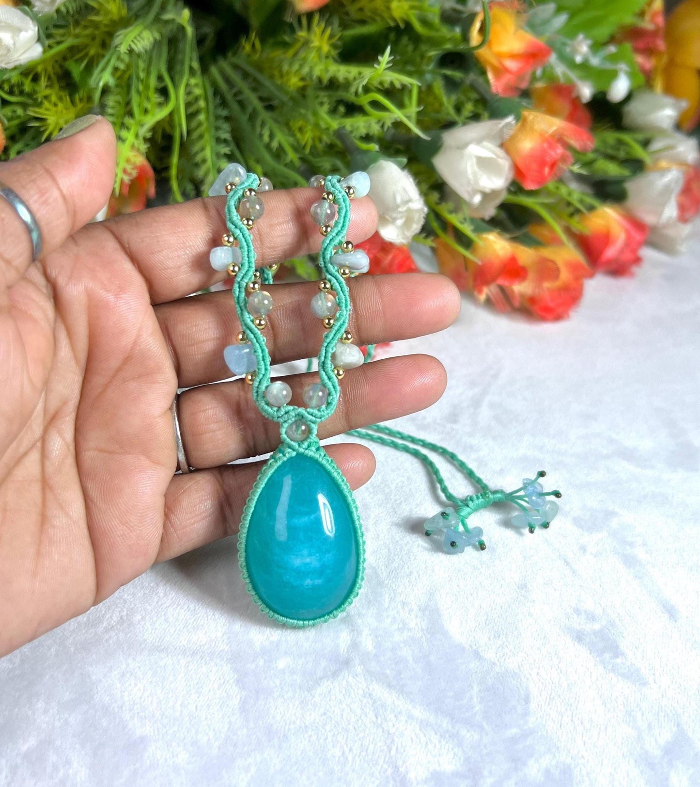 Beautiful Amazonite Stone Necklace